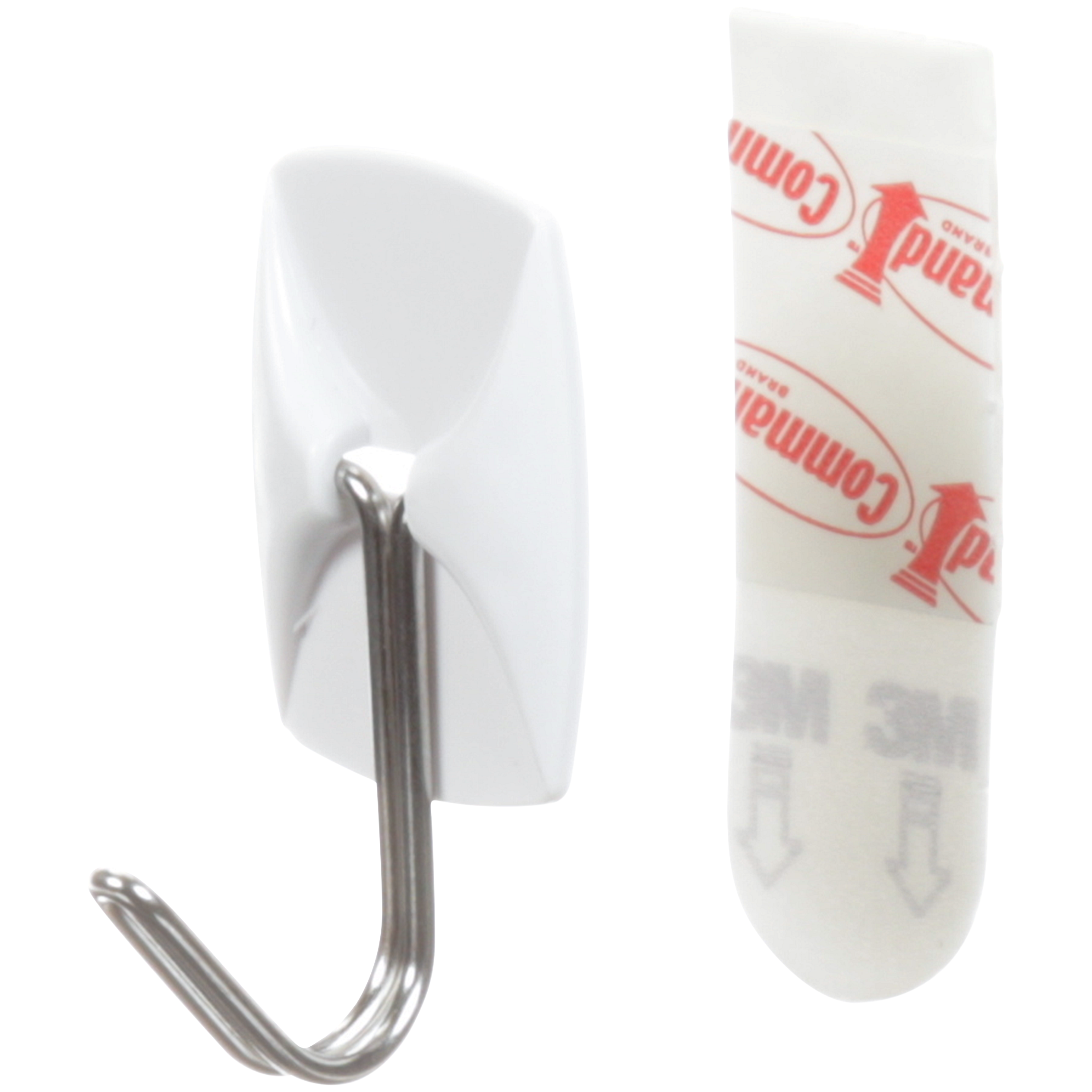 Haczyki z uchwytem metalowym biały 3 szt. Command - 4