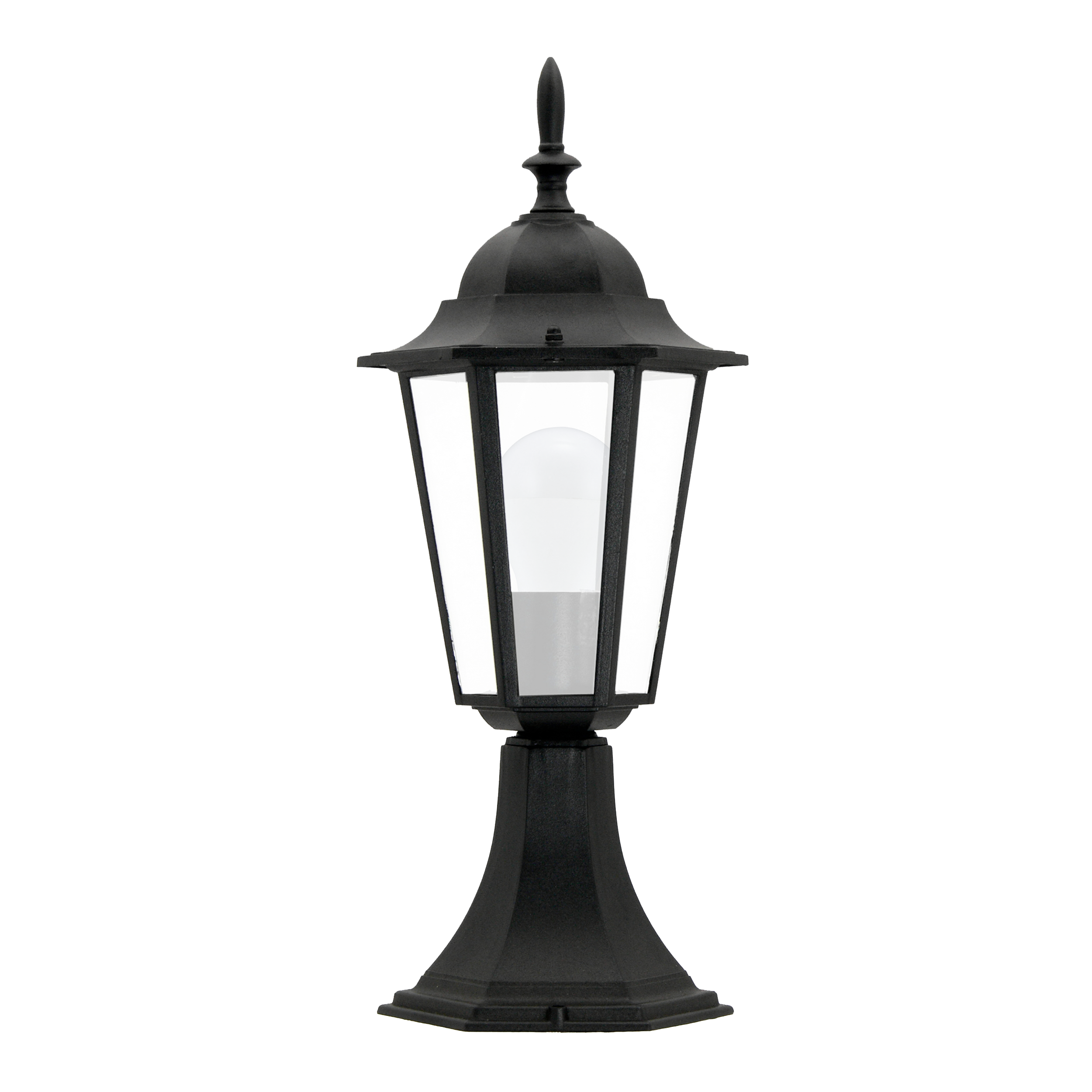 Lampa ogrodowa stojąca słupek Liguria E27 42.5 cm czarna IP43 Goldlux - 4