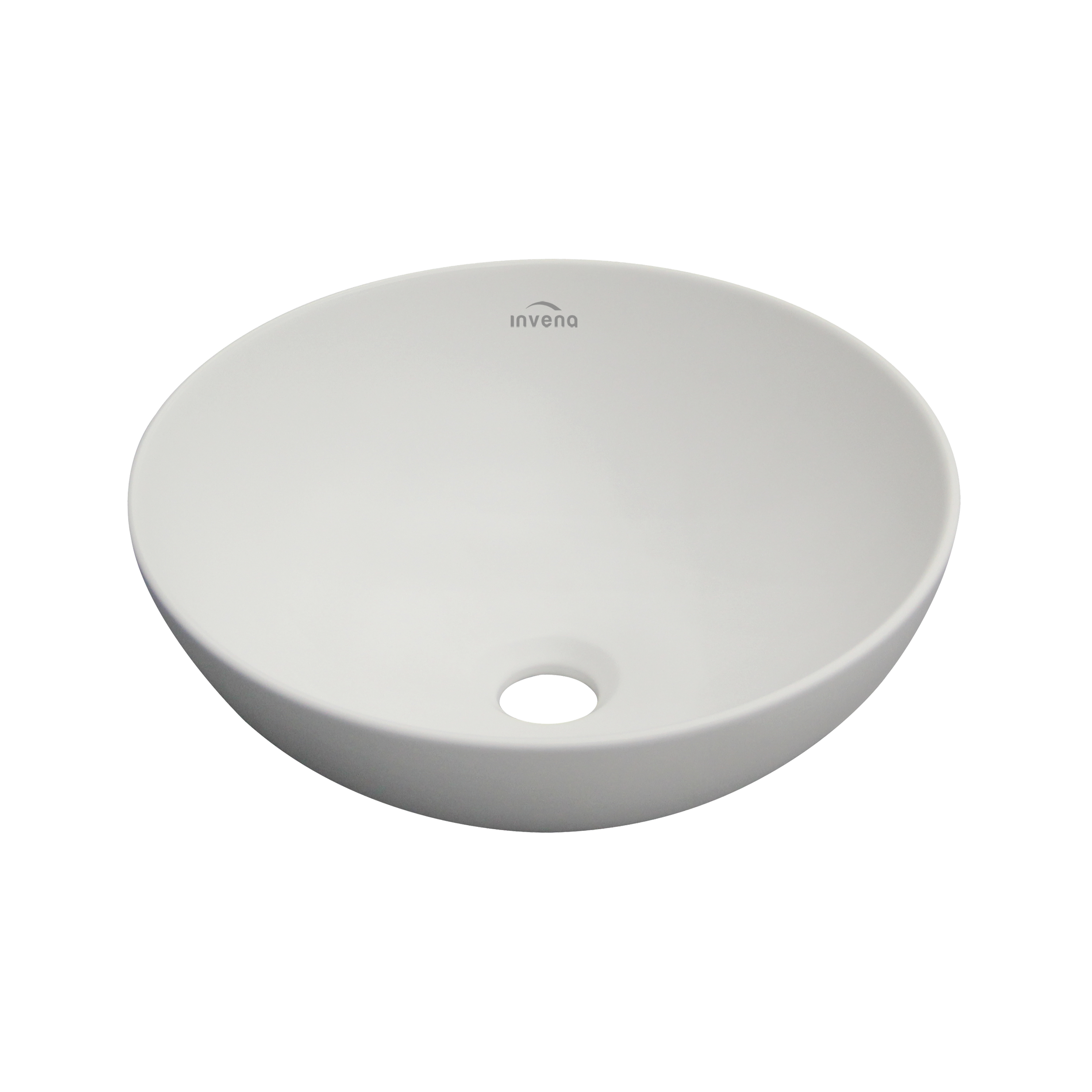 Umywalka ceramiczna nablatowa Dokos Biały Mat 40 Invena