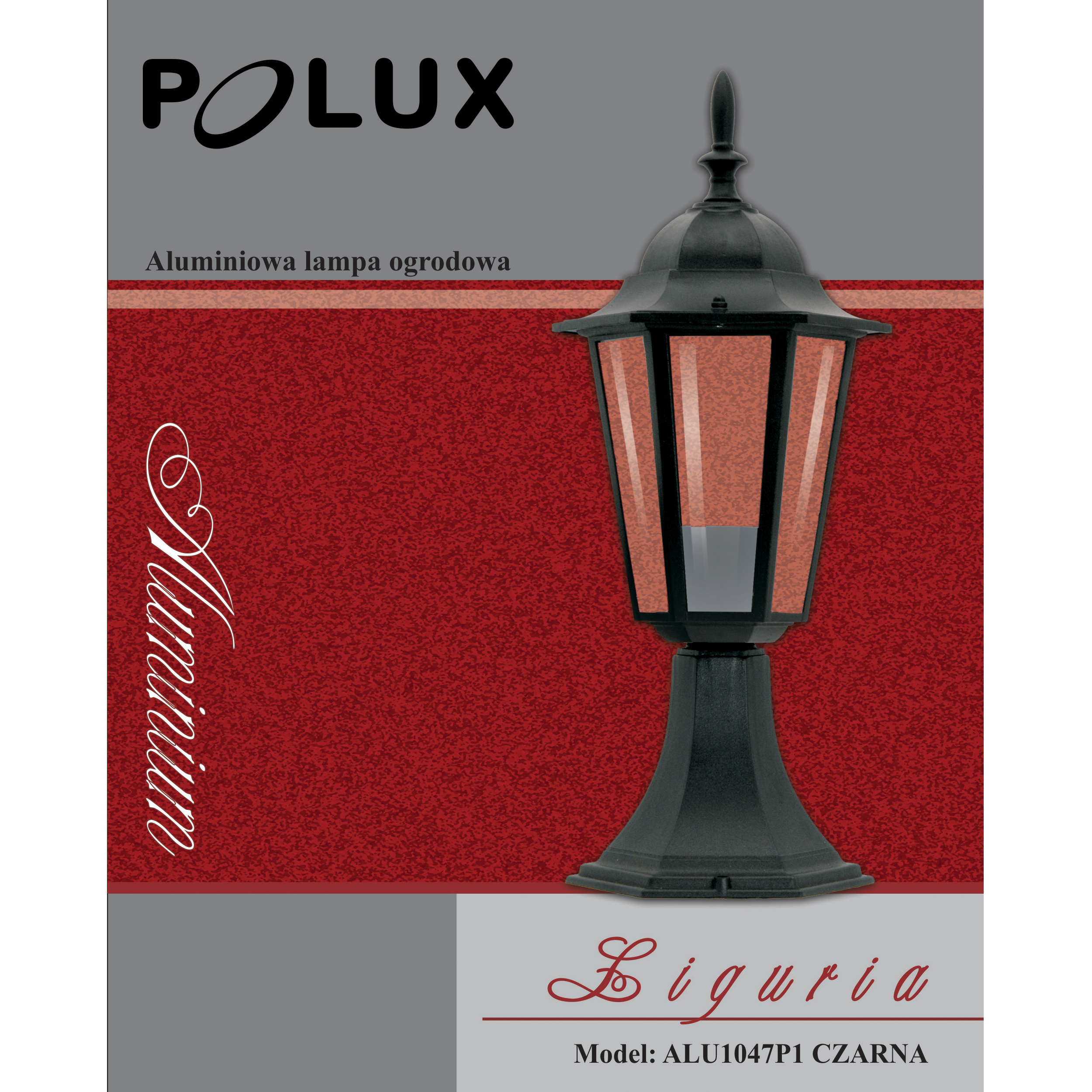 Lampa ogrodowa stojąca słupek Liguria E27 42.5 cm czarna IP43 Goldlux - 5
