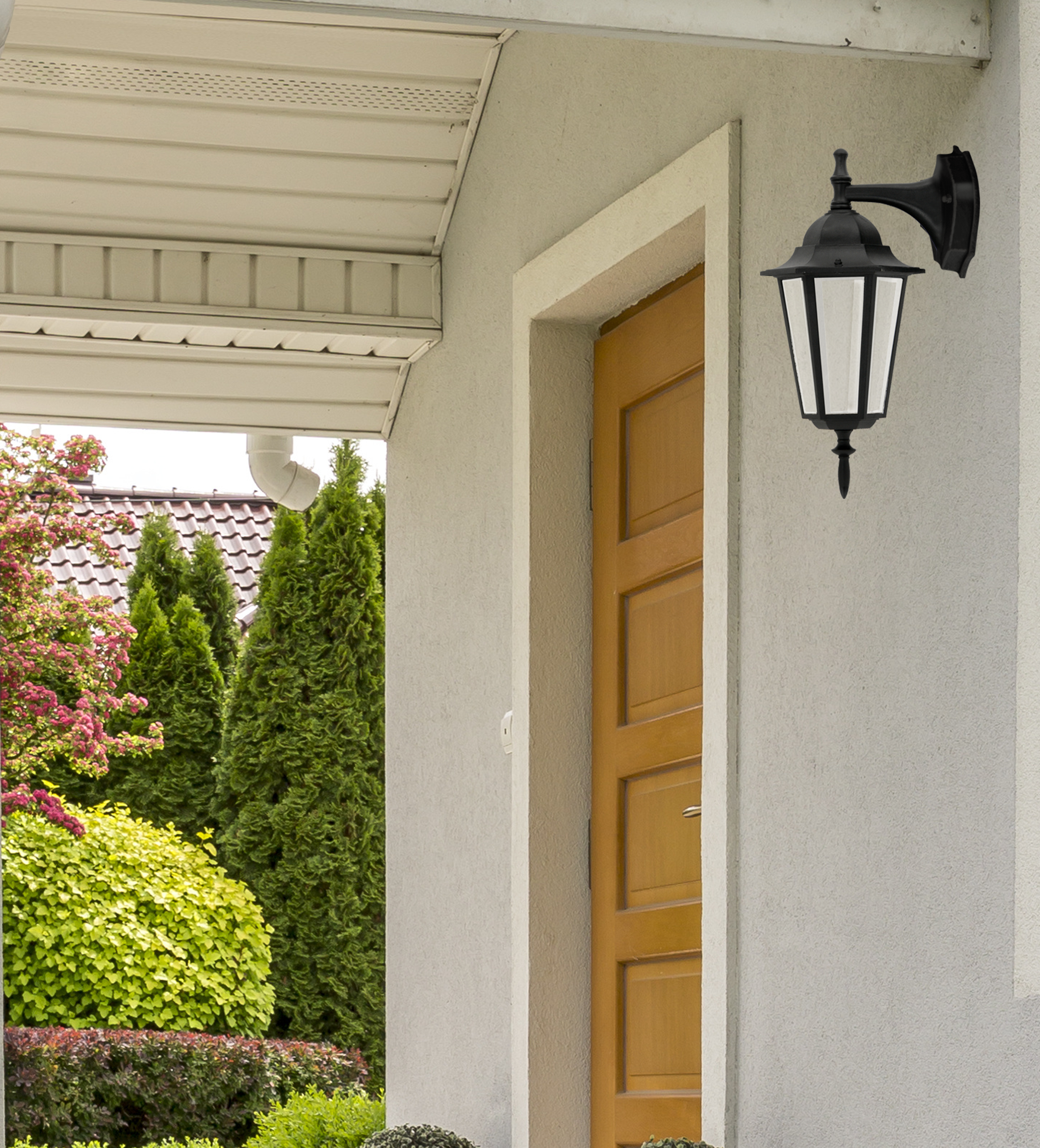 Kinkiet zewnętrzny LIGURIA IP43 czarny E27 POLUX - 4