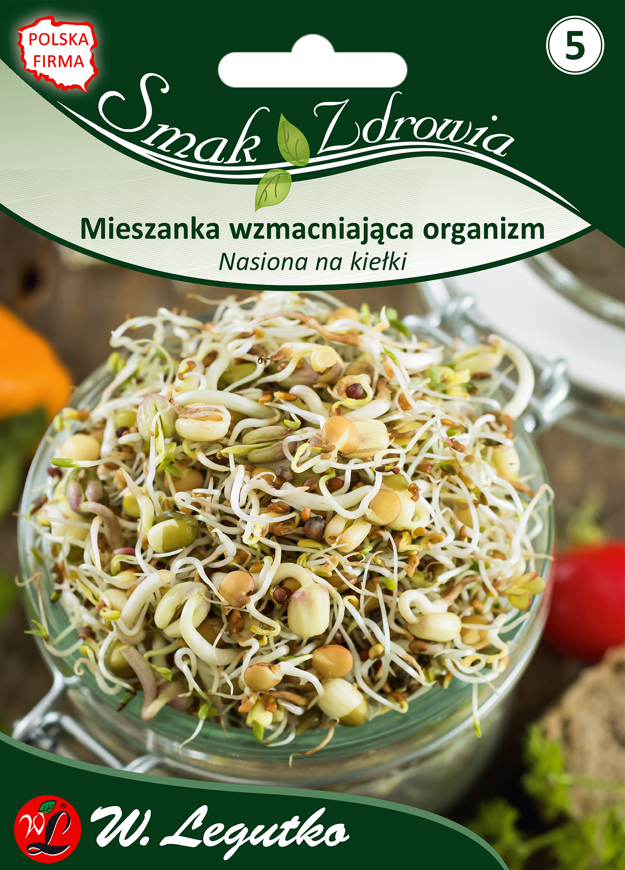 Mieszanka Wzmacniająca organizm nasiona na kiełki 30g W. Legutko