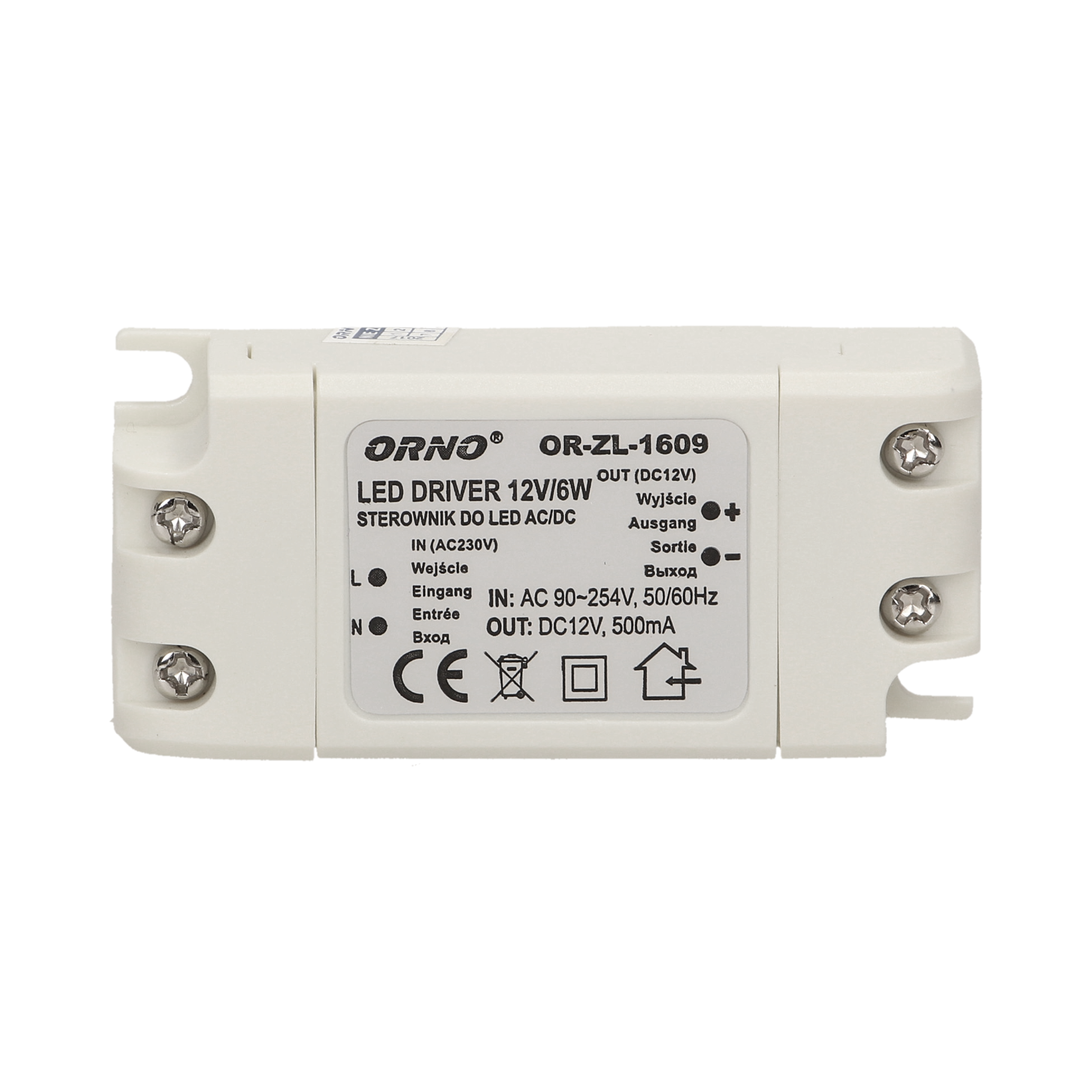 Zasilacz do LED 12V 0.5 A / 6 W OR-ZL-1609 ORNO - 2