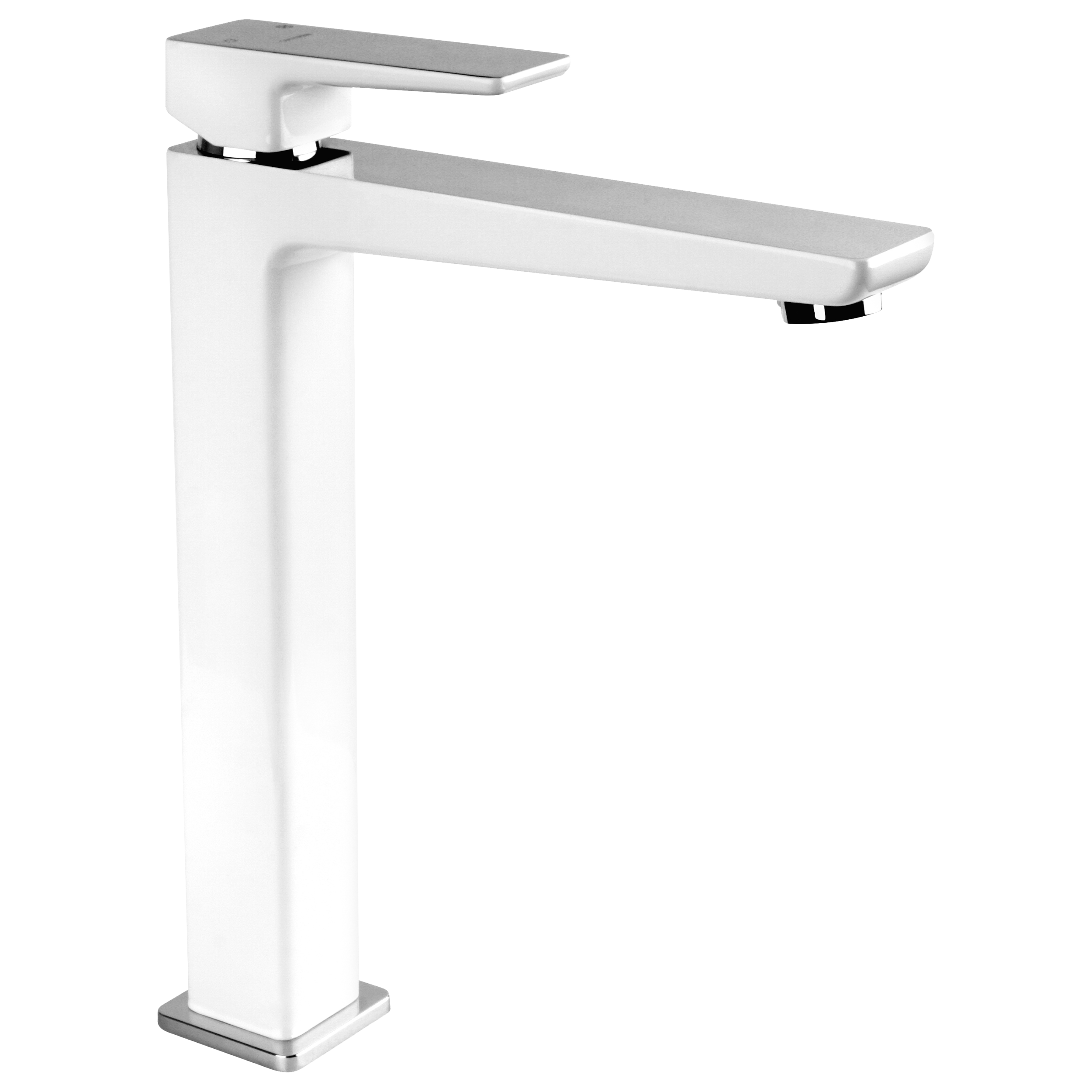 Bateria umywalkowa wysoka chromowano-biała Saxon Omnires