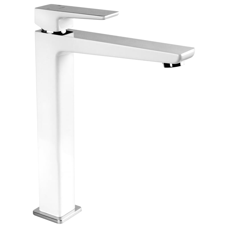 Bateria umywalkowa wysoka chromowano-biała Saxon Omnires