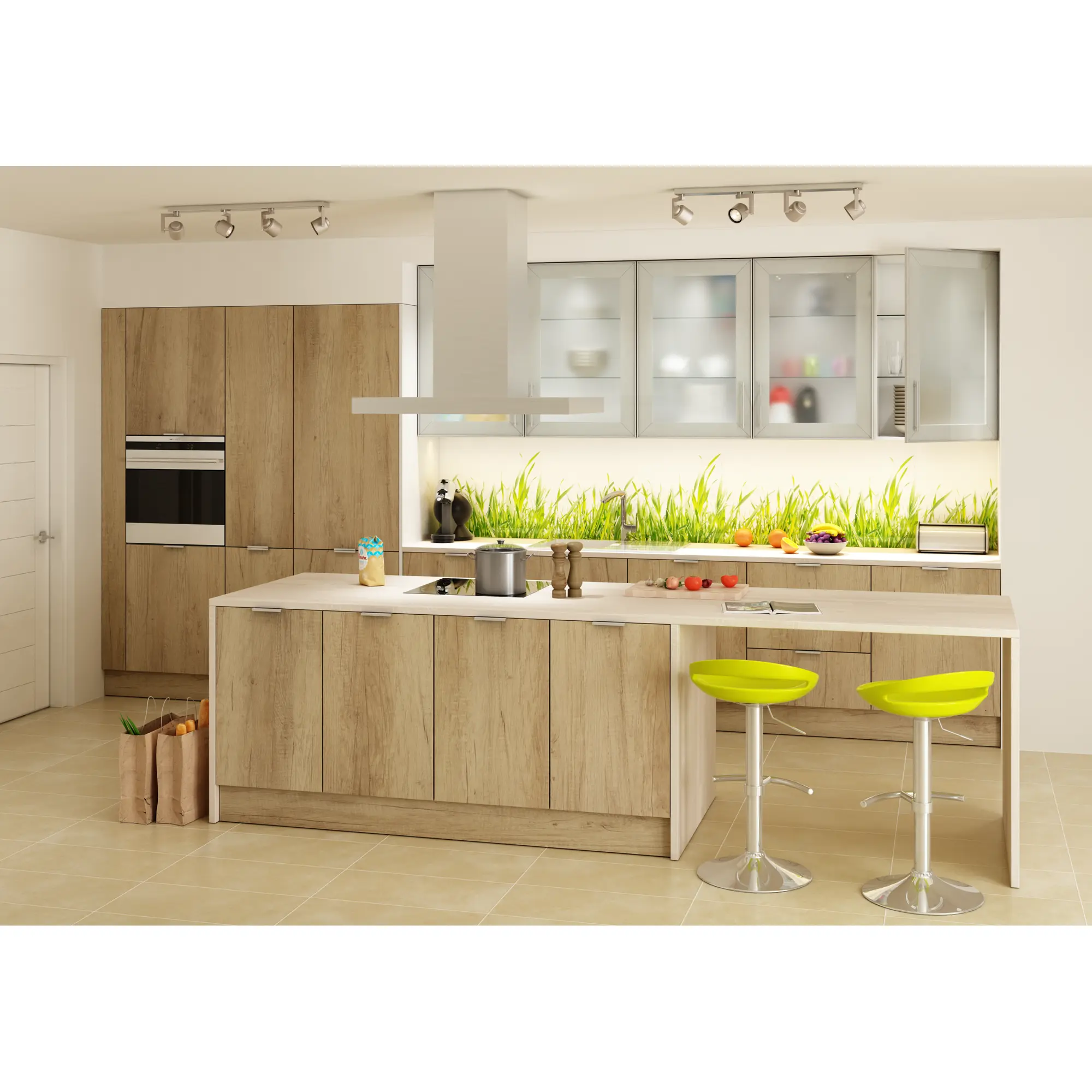 Blat kuchenny laminowany dąb sonoma 613L R13 2.8x60x305 cm - 6