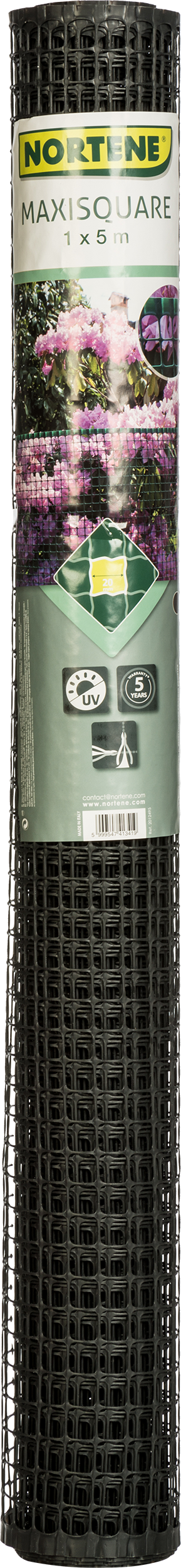Siatka plastikowa 1x5 m antracytowa Maxisquare Nortene - 3