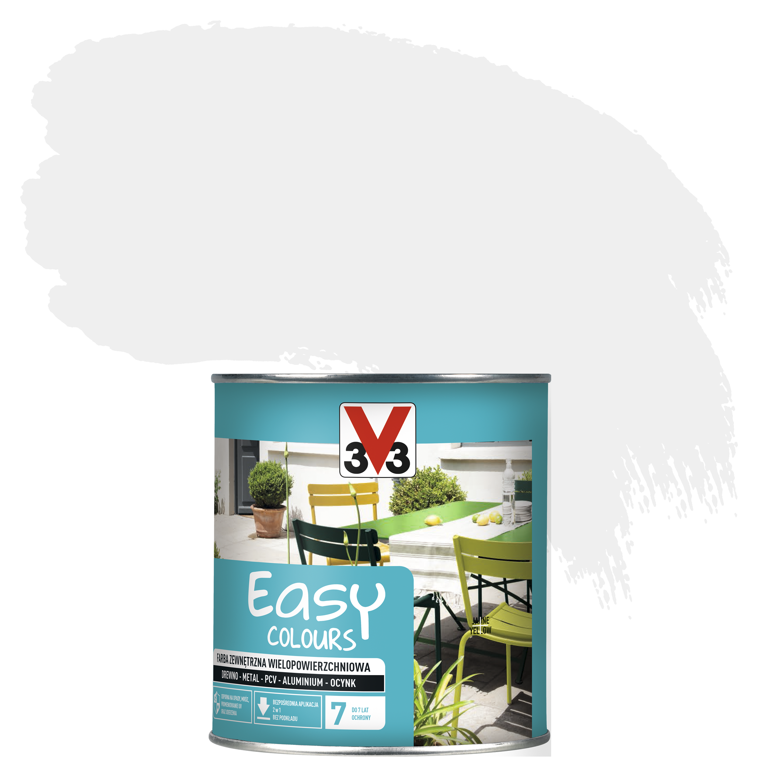 Farba zewnętrzna wielopowierzchniowa EASY COLOURS 0.75 l Biały Satynowy V33