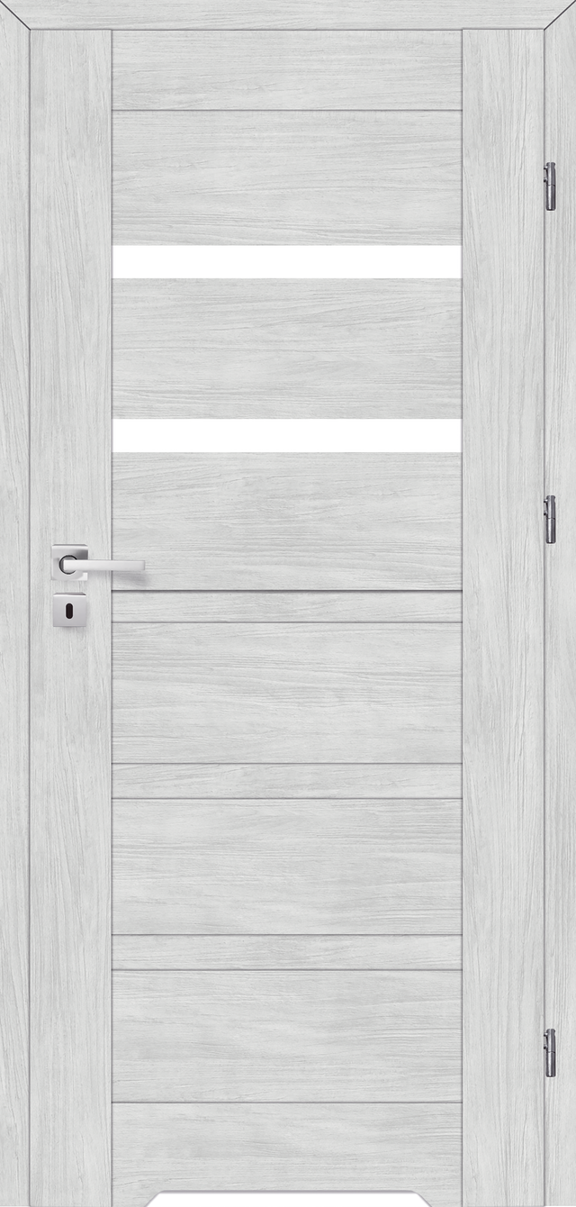 Drzwi wewnętrzne łazienkowe z podcięciem wentylacyjnym Etna Dąb arctic 70 Prawe Artens