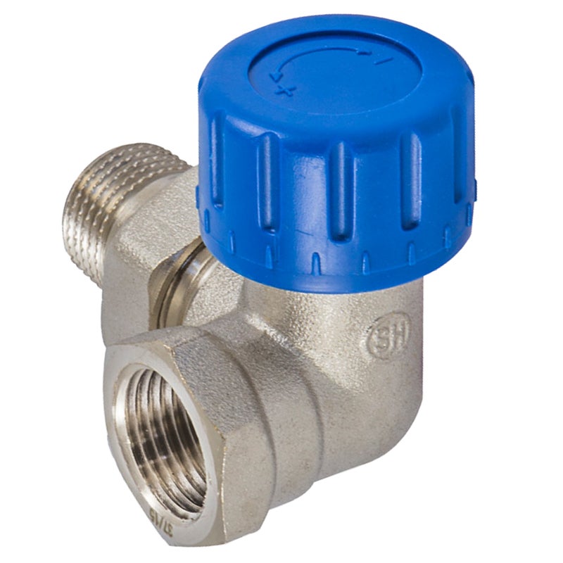 Zawór termostatyczny OSIOWY PRAWY 1/2" nikiel SCHLOSSER