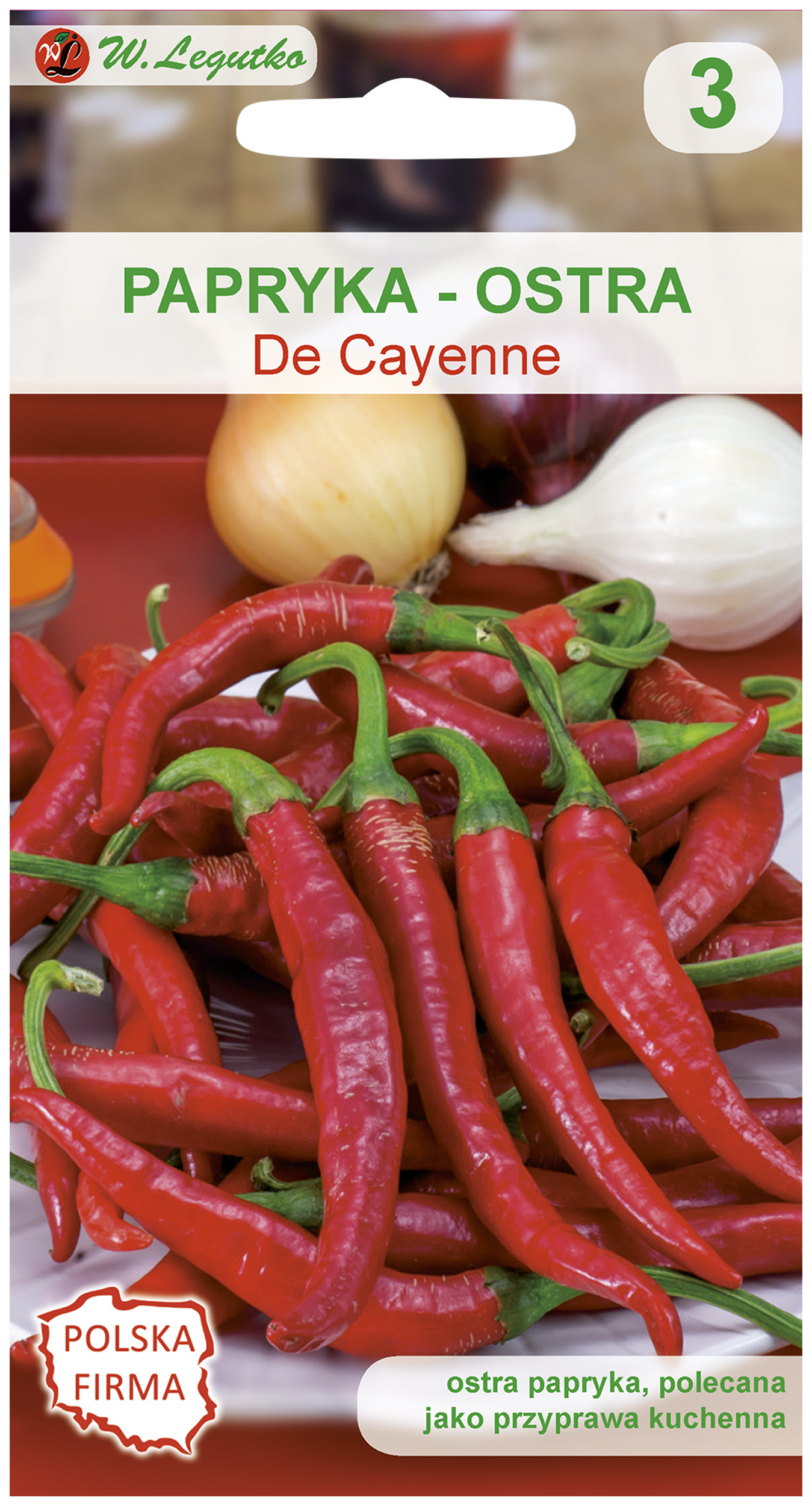Papryka ostra De Cayenne nasiona W. Legutko