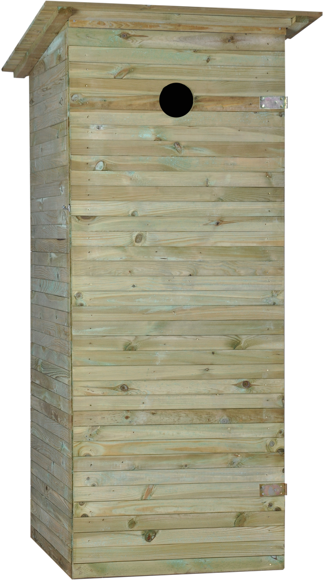 Toaleta WC drewniana 80x90 cm wychodek Sobex