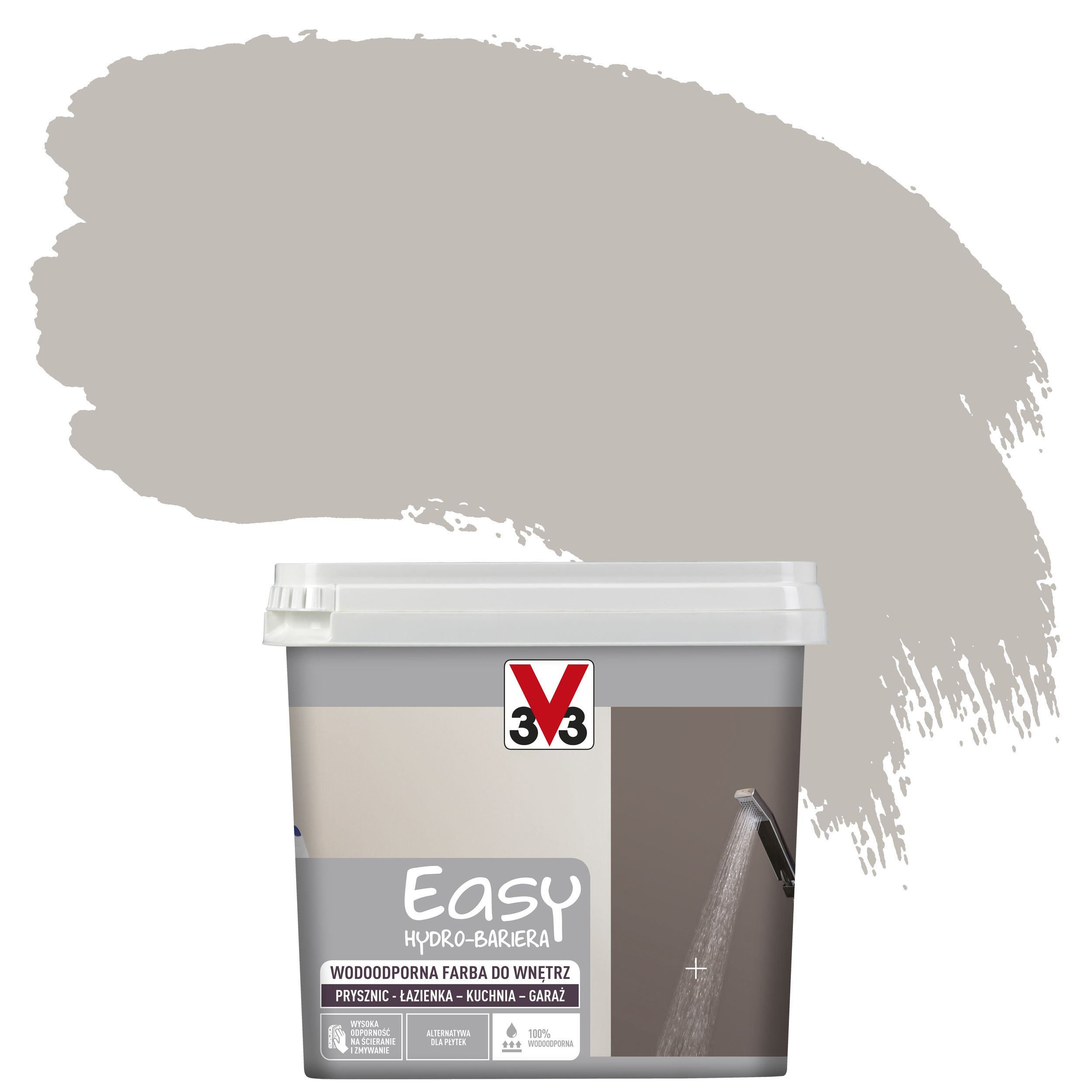 Farba wodoodporna EASY HYDRO-BARIERA 0.75 l Beżowy Satyna V33