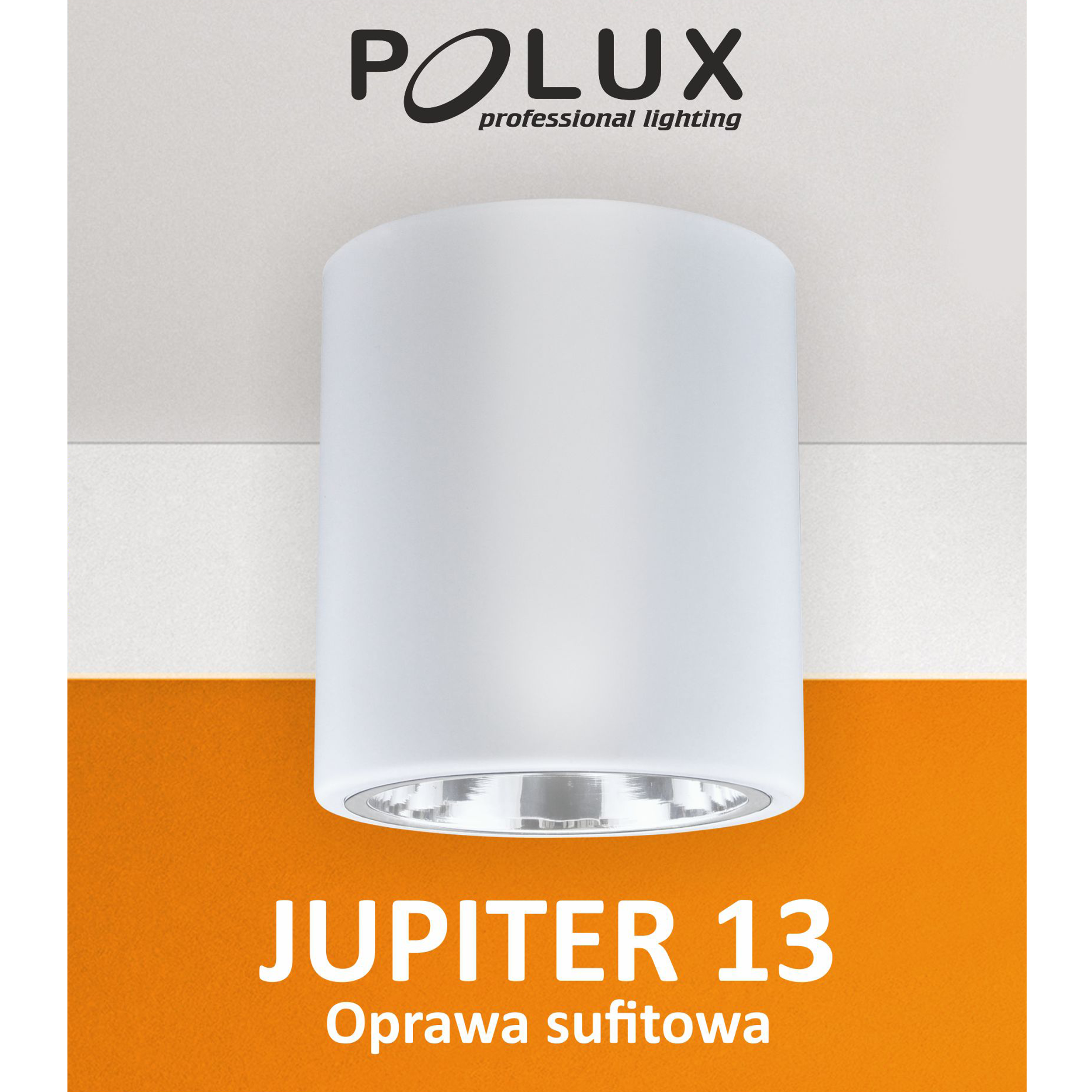 Oprawa stropowa natynkowa JUPITER śr. 13 cm biała E27 POLUX - 2