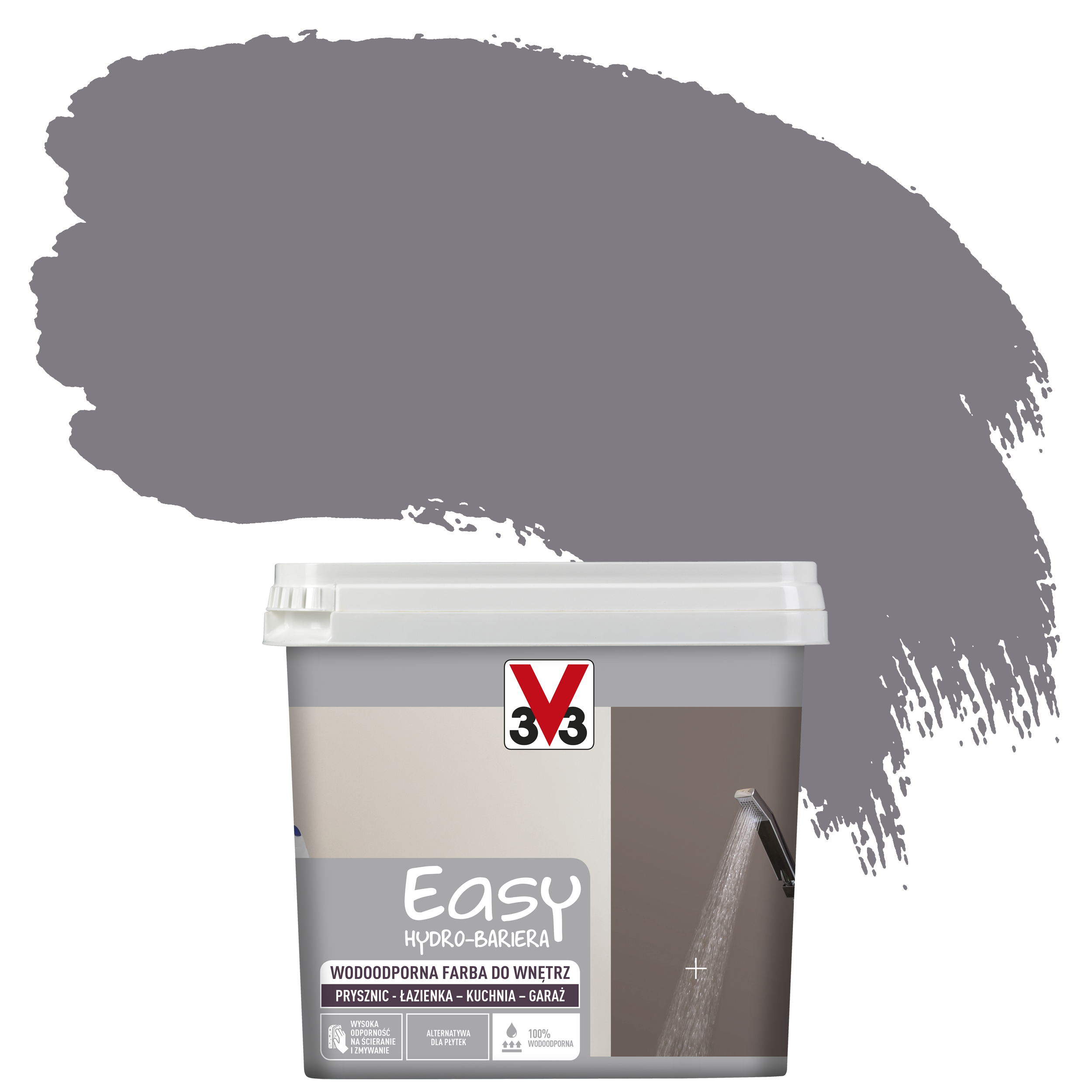 Farba wodoodporna EASY HYDRO-BARIERA 0.75 l Magma wulkaniczna Satyna V33