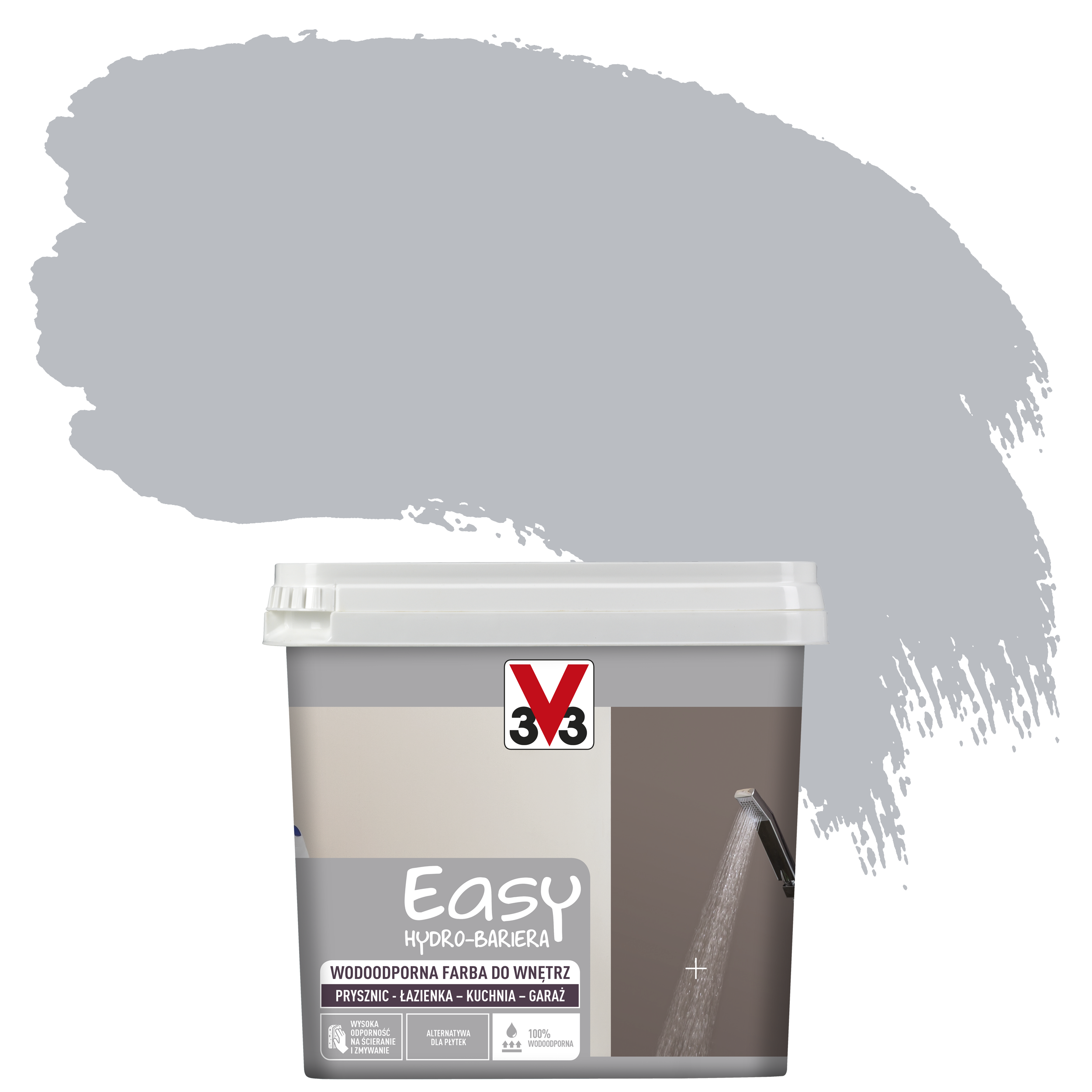 Farba wodoodporna EASY HYDRO-BARIERA 0.75 l Arktyczna mgła Satyna V33