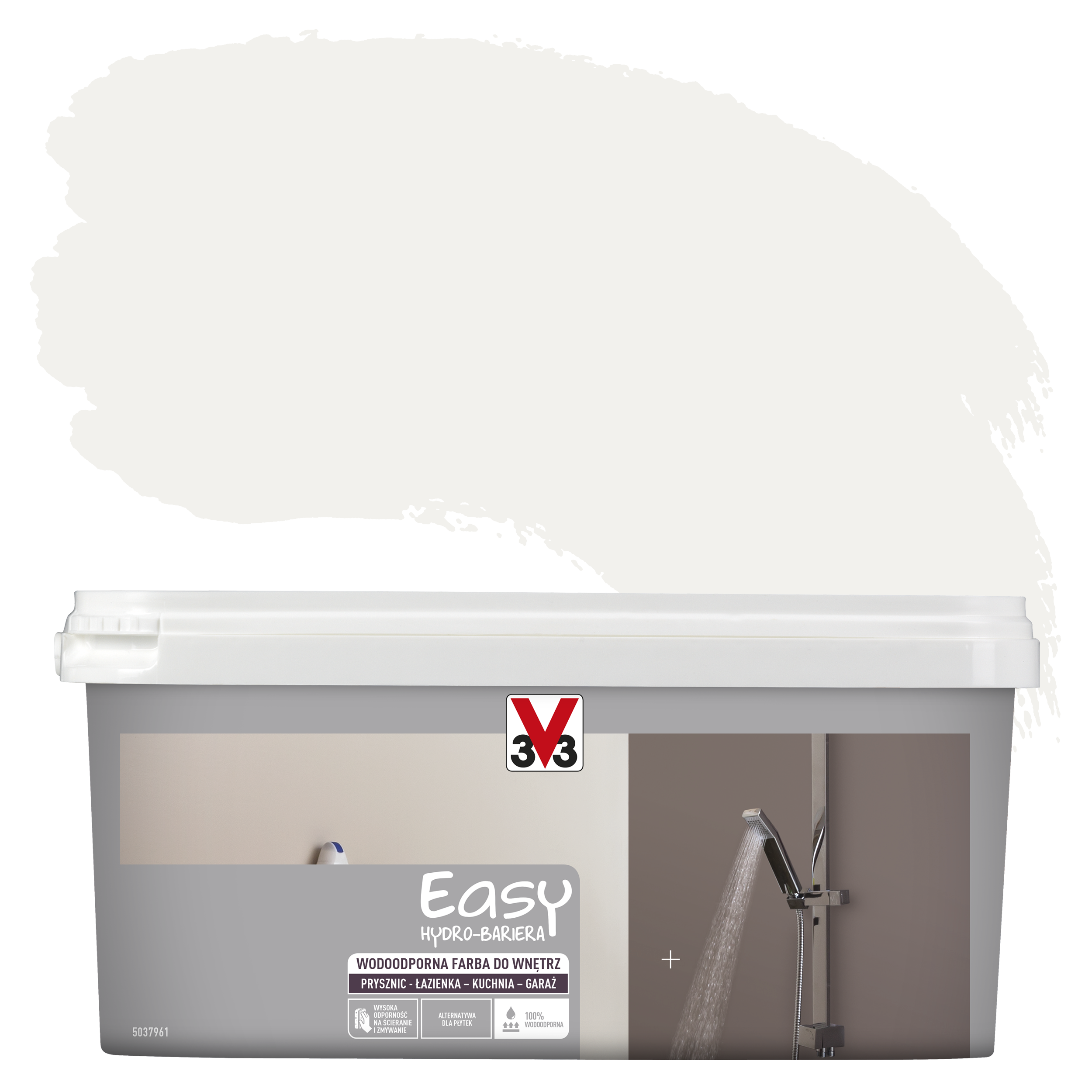 Farba wodoodporna EASY HYDRO-BARIERA 2 l Biały Satyna V33