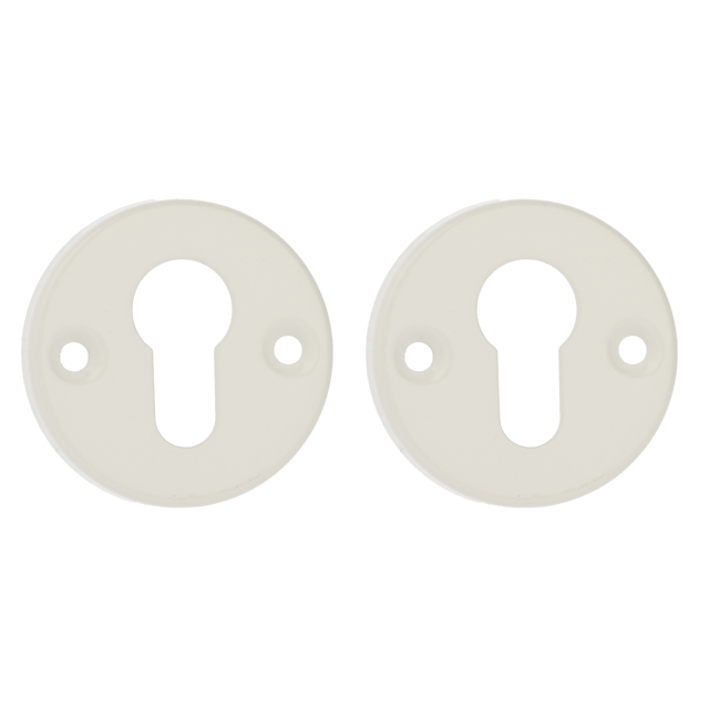 Rozeta podklamkowa do wkładki G Biała