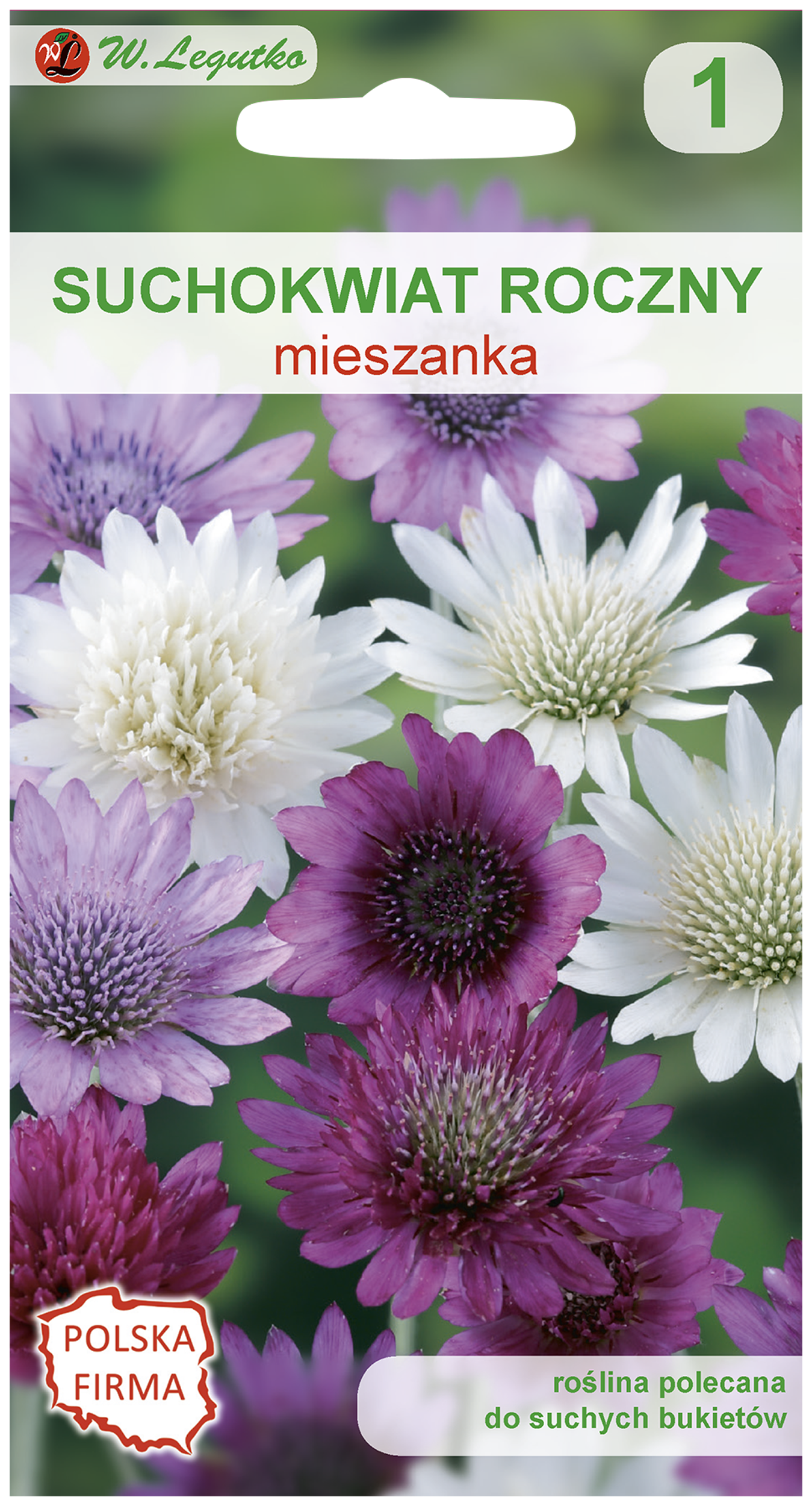 Suchokwiat roczny nasiona tradycyjne W.Legutko