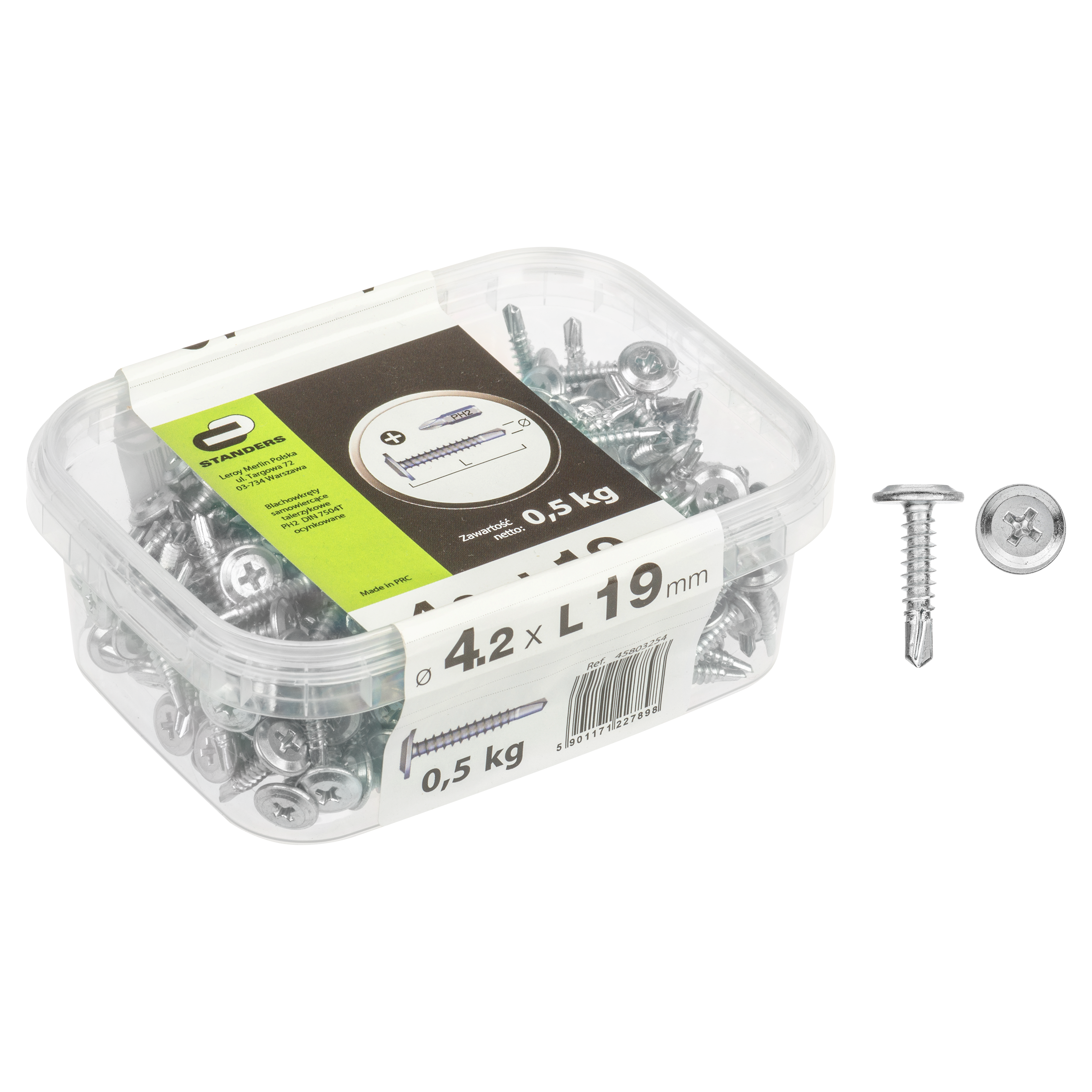 Blachowkręty samowiercące do metalu 4.2 x 19 mm 0.5 kg Standers