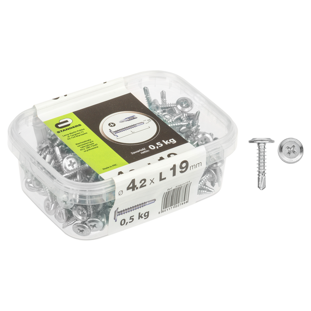 Blachowkręty samowiercące do metalu 4.2 x 19 mm 0.5 kg Standers