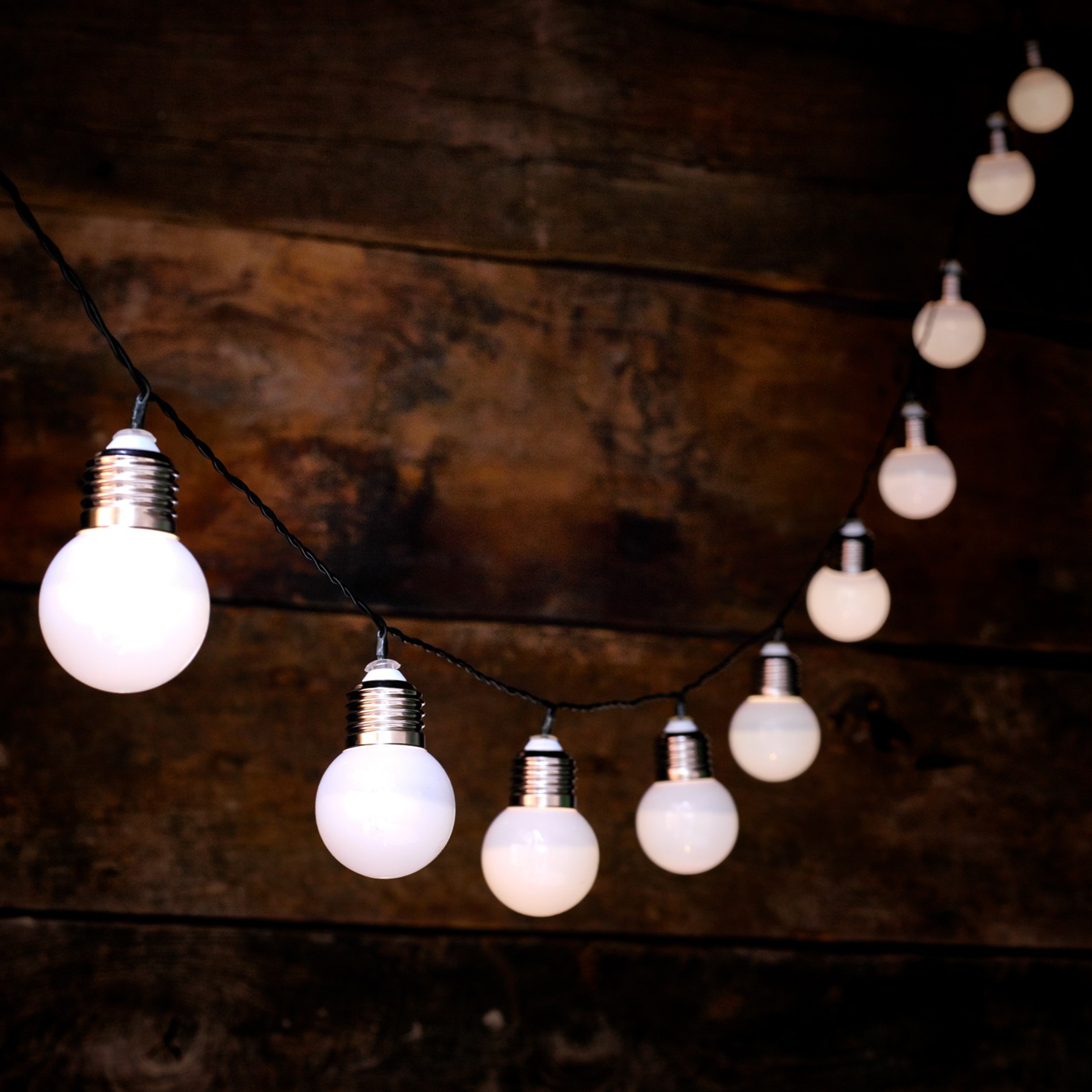 Girlanda solarna Milky 10xLED 2 m IP44 białe żarówki Polux - 4