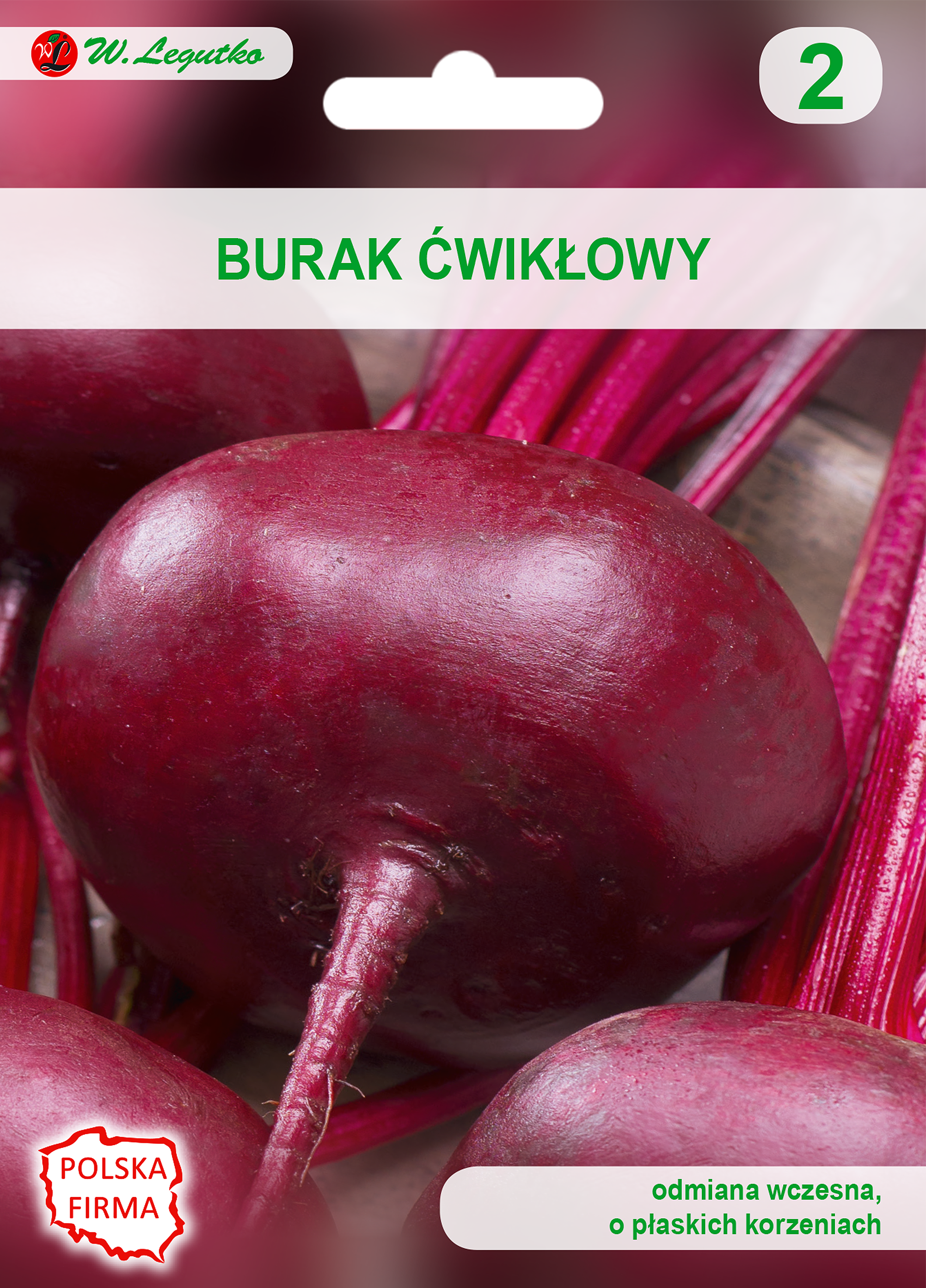 Burak ćwikłowy Egipski płaski nasiona 10g W. Legutko