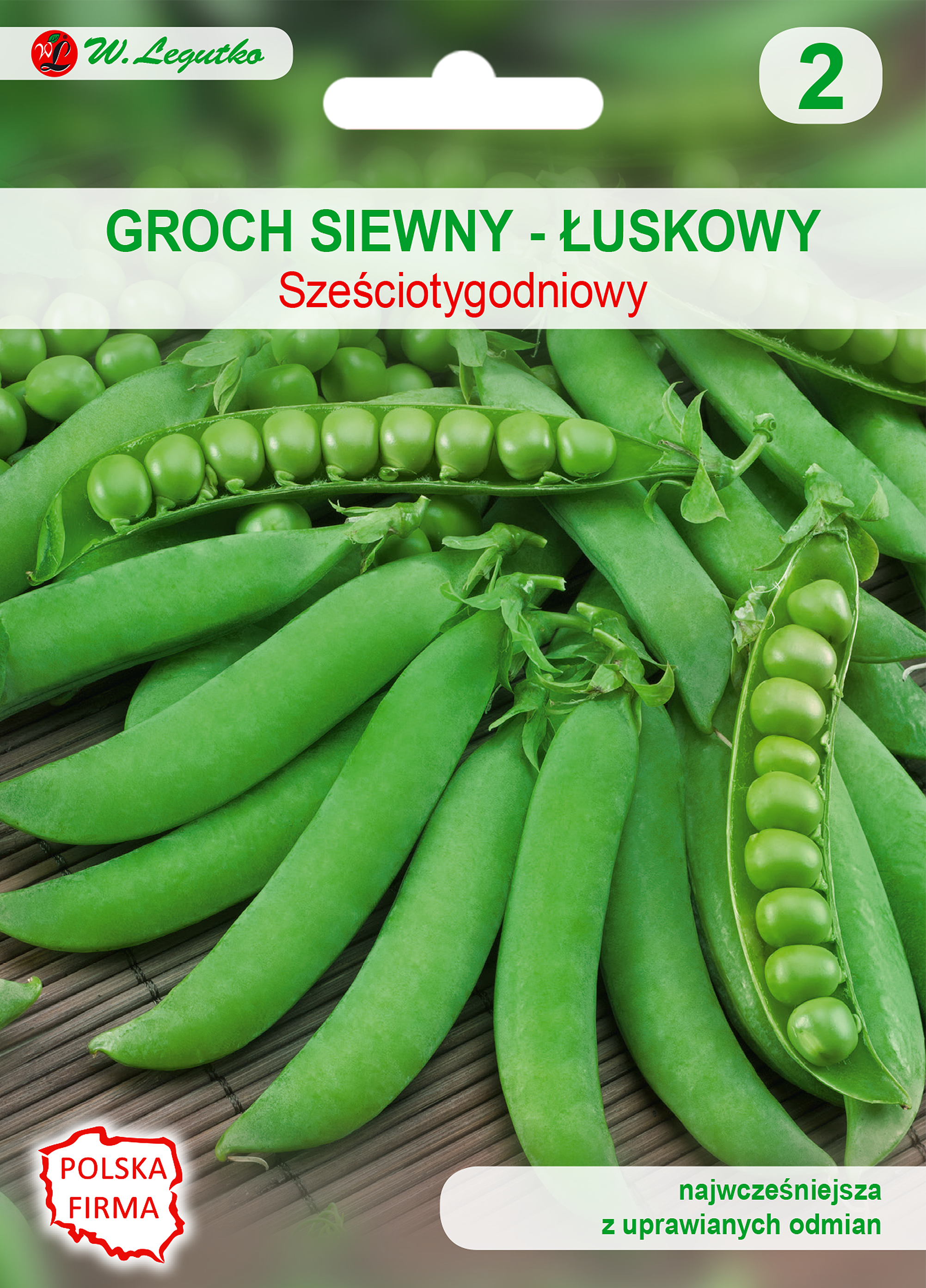 Groch siewny łuskowy 6-tygodniowy nasiona 50g W. Legutko