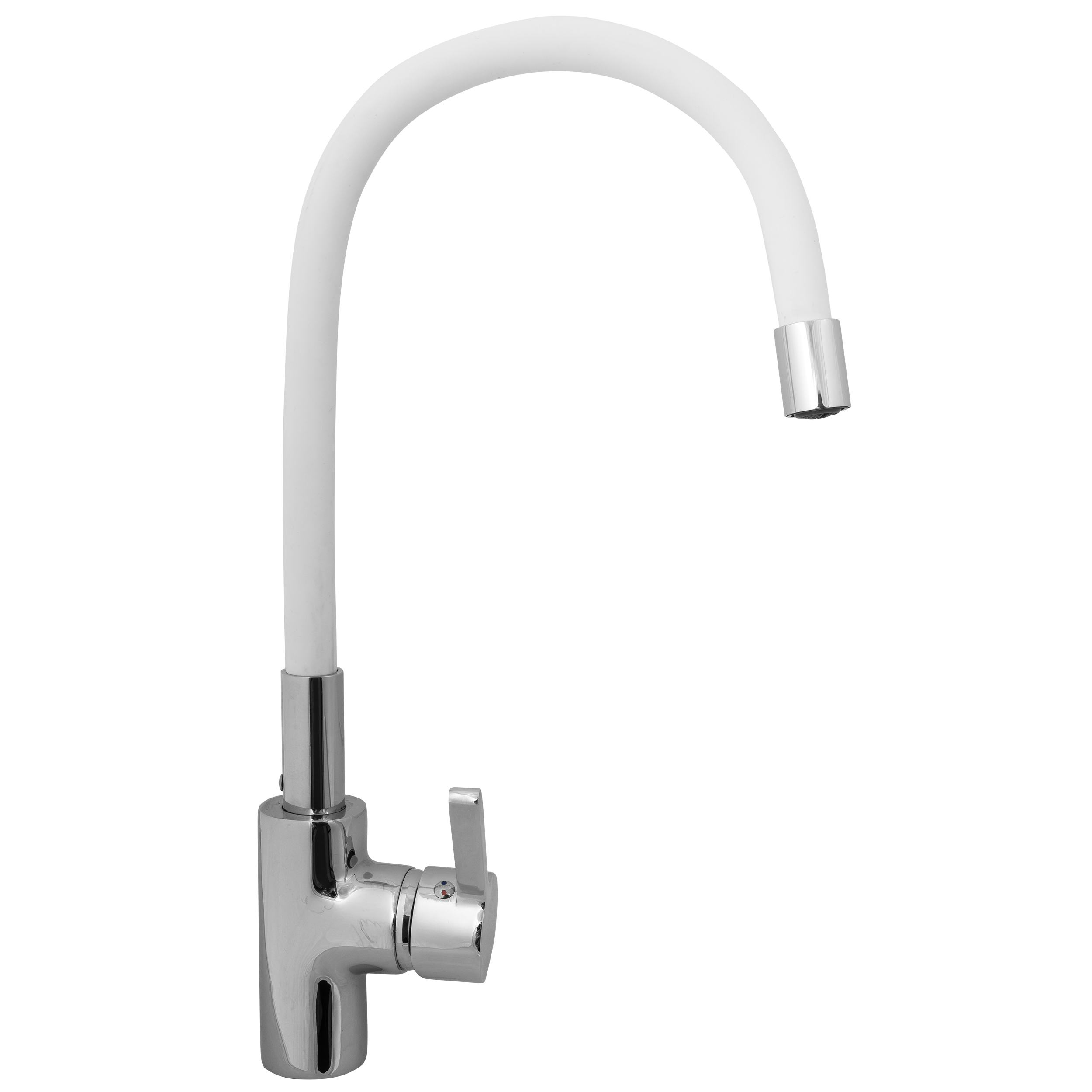 Bateria kuchenna Flessi biała wylewka U 41 cm