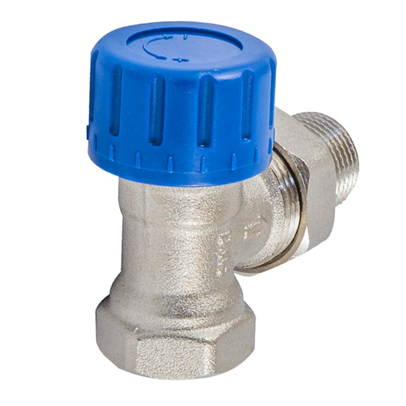 Zawór termostatyczny KĄTOWY 1/2" C nikiel SCHLOSSER