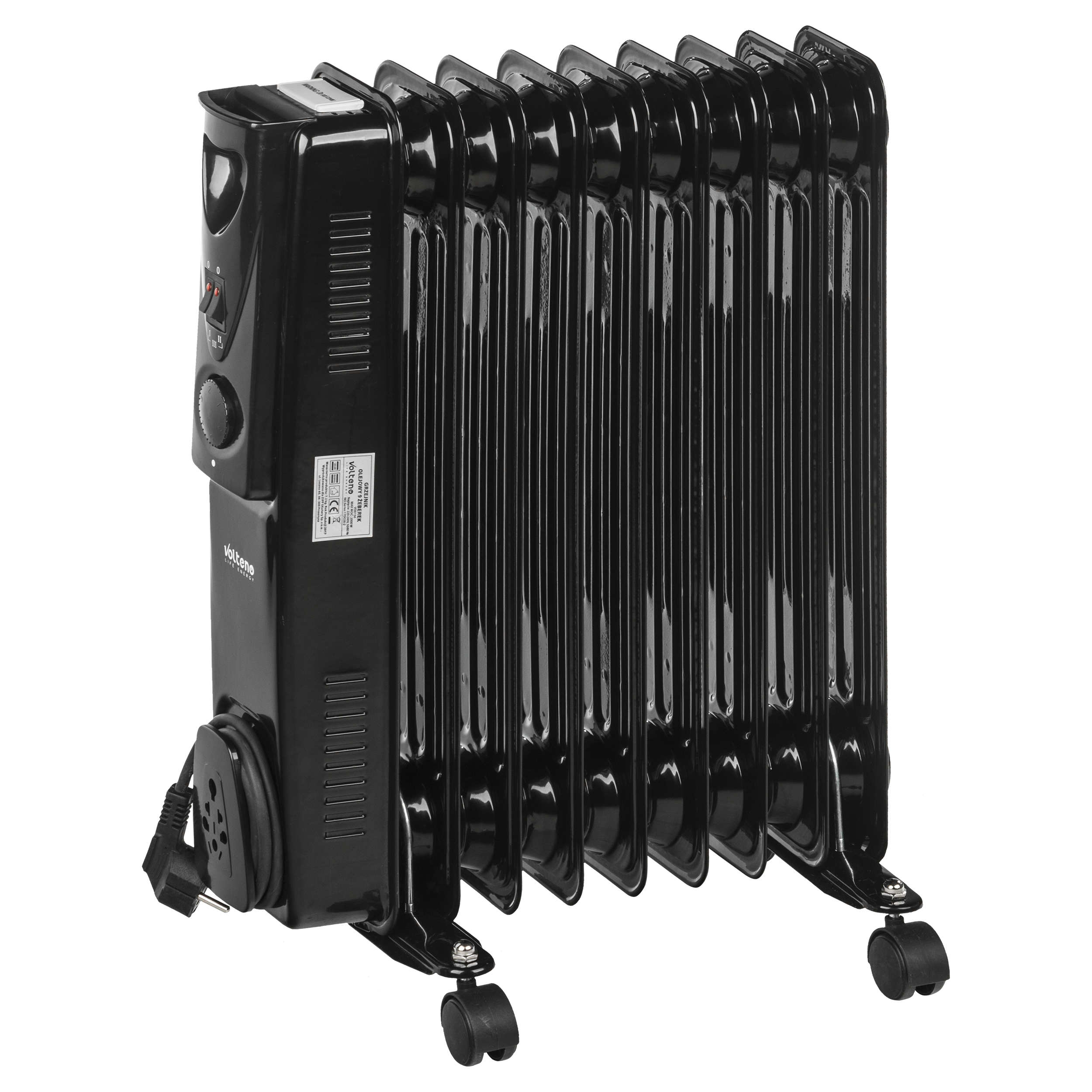 Grzejnik olejowy 2000W Czarny