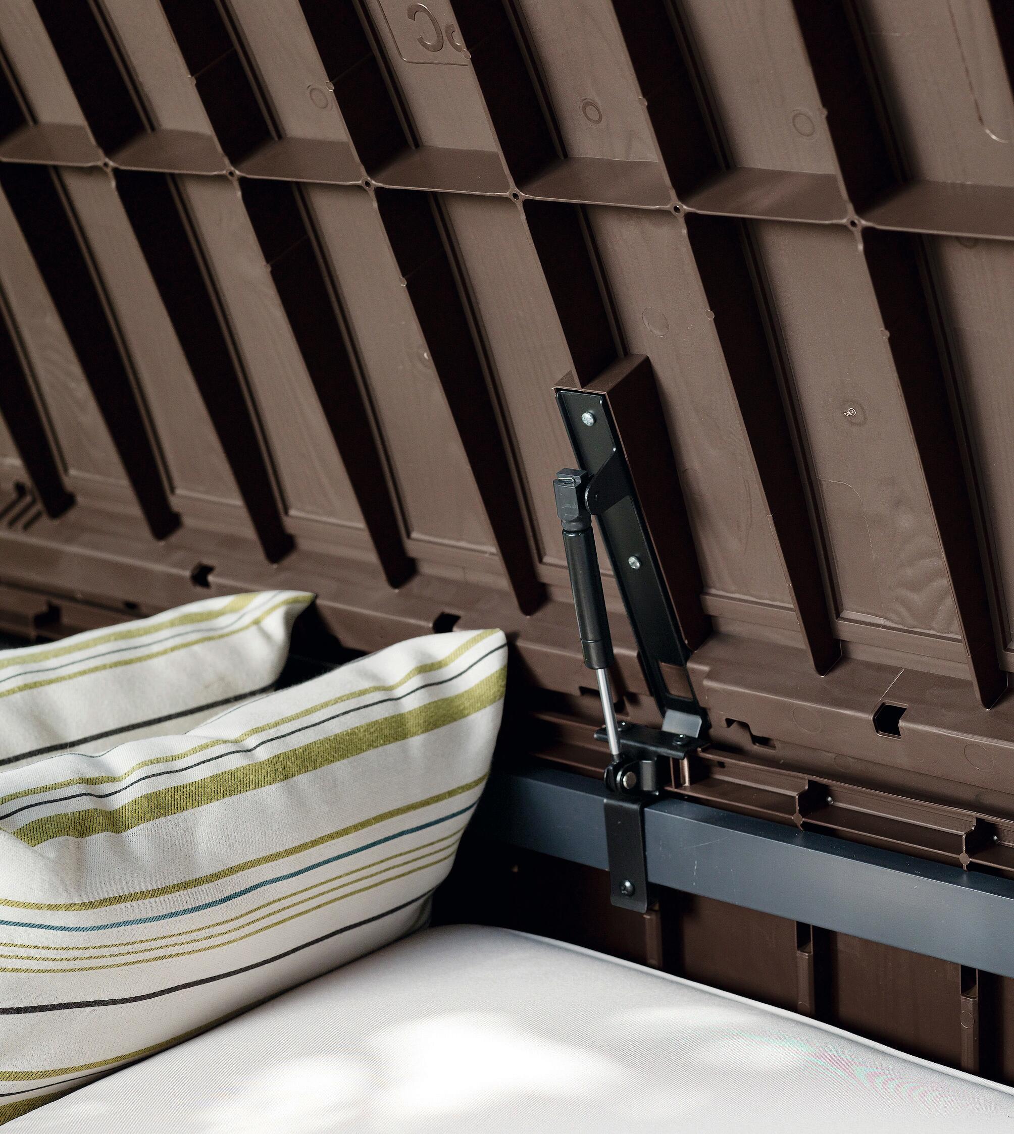 Baule KETER in polipropilene marrone L 128 x H 61 x P 65 cm - 4