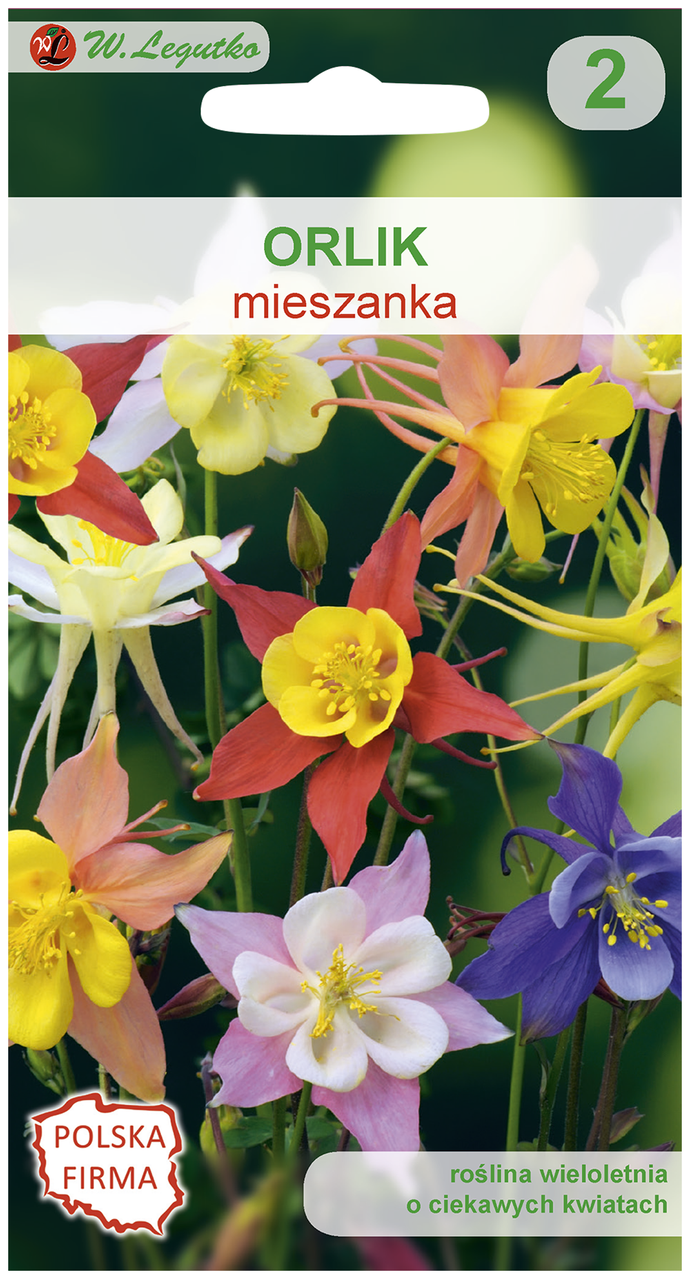 Orlik mieszańcowy mieszanka nasiona tradycyjne W.Legutko