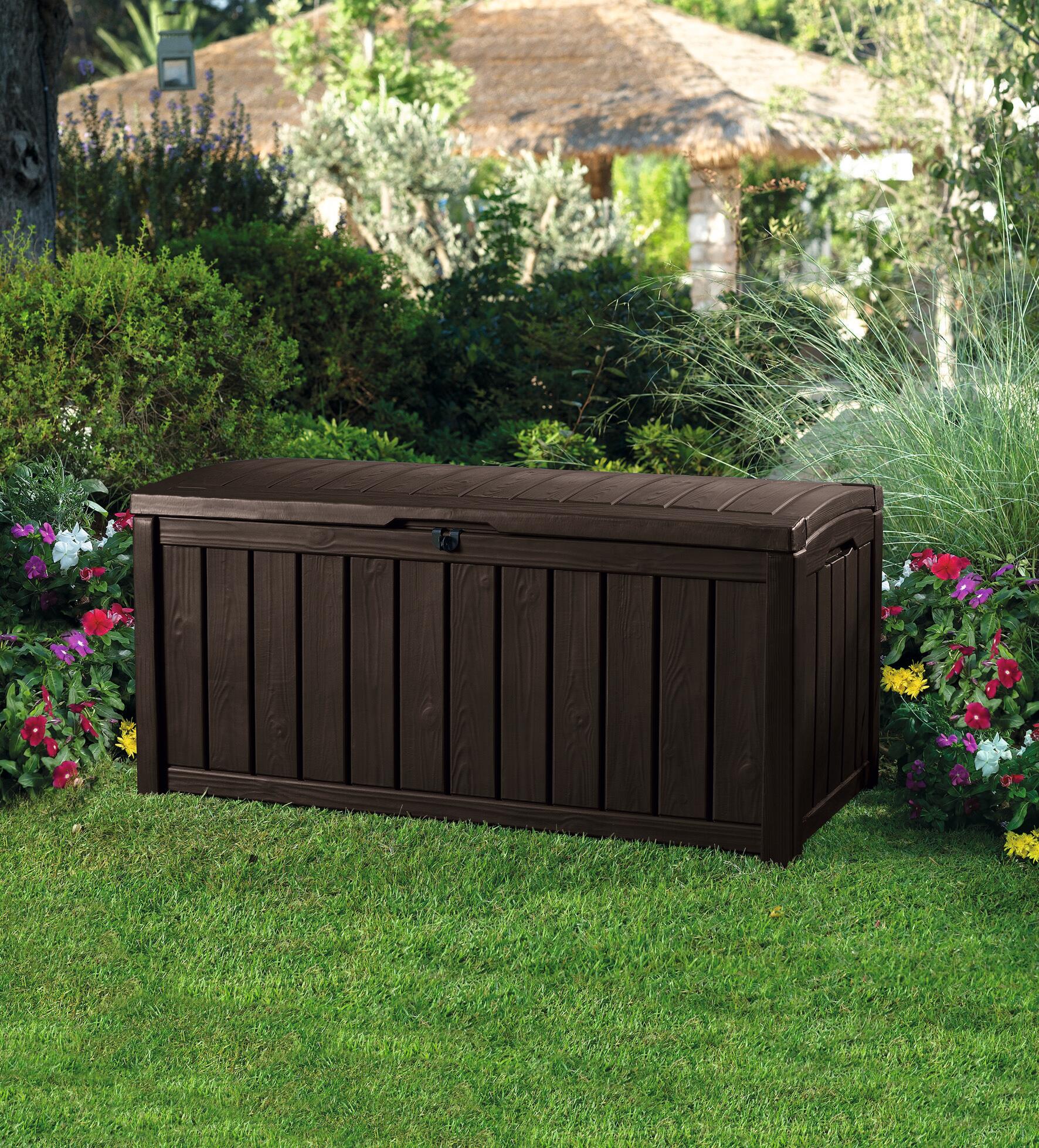 Baule KETER in polipropilene marrone L 128 x H 61 x P 65 cm - 2