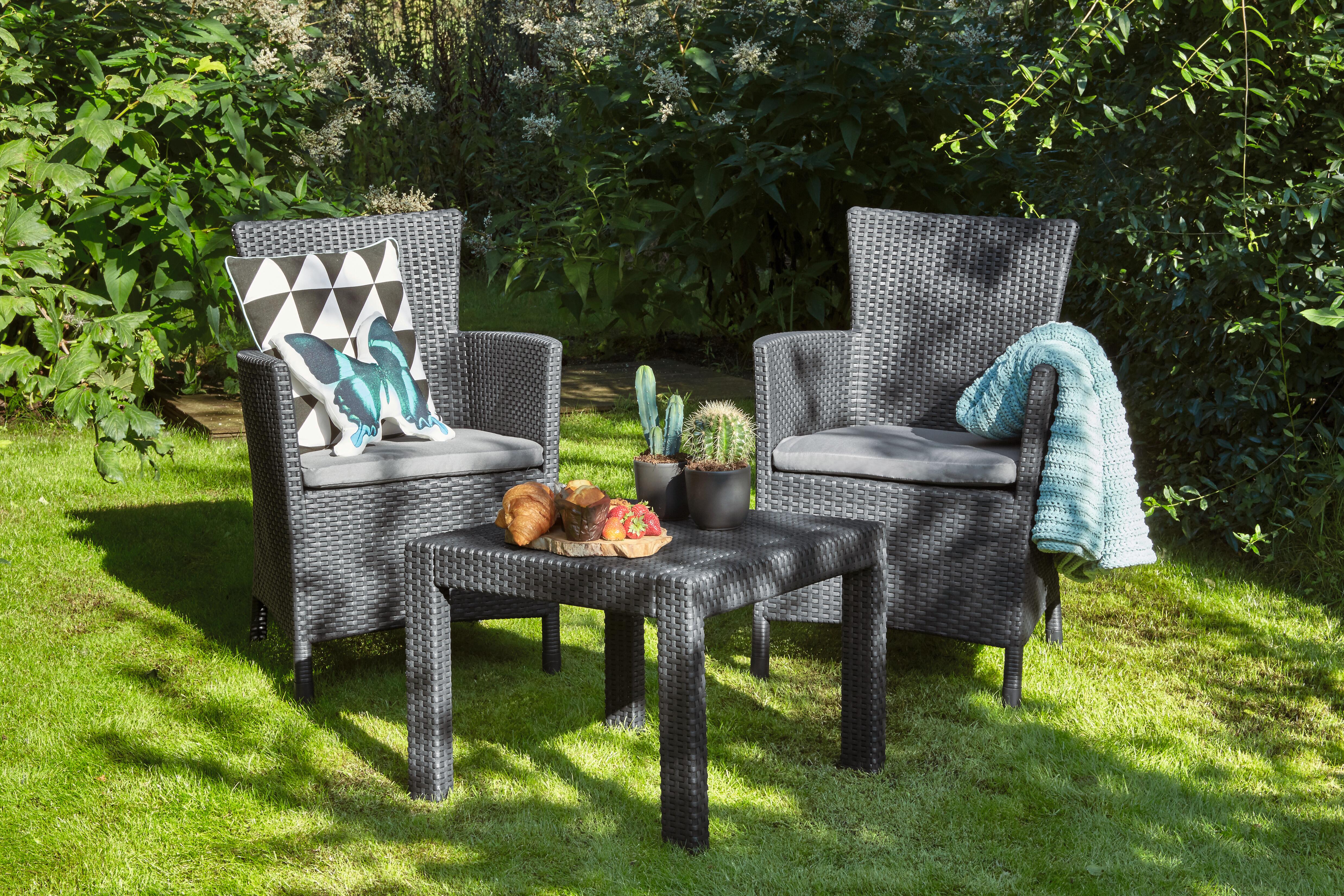 Meble ogrodowe zestaw Rosario grafitowe Keter - 4