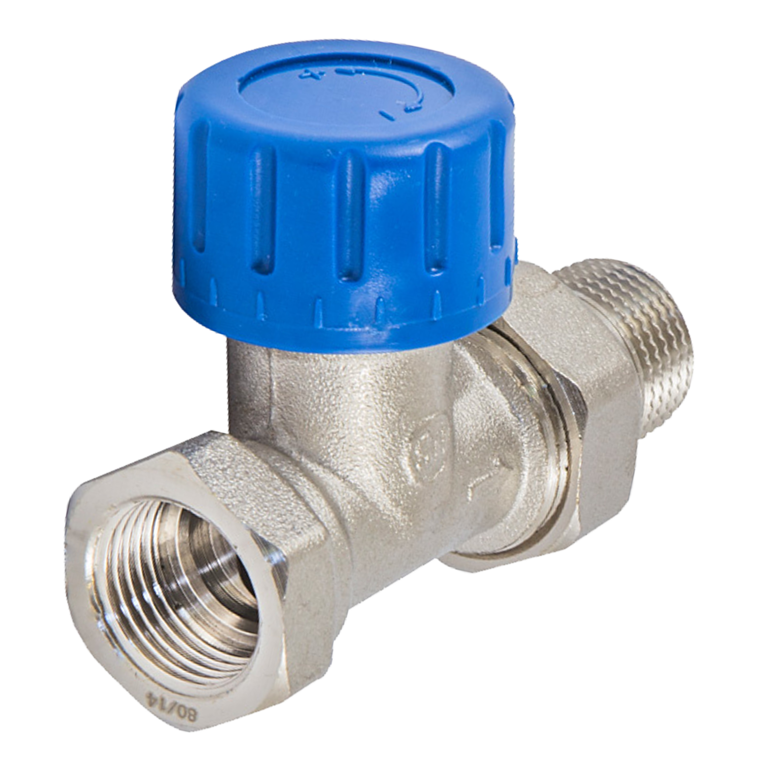 Zawór termostatyczny PROSTY 1/2" C nikiel SCHLOSSER