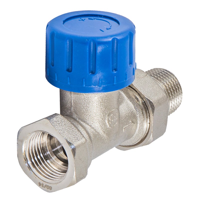 Zawór termostatyczny PROSTY 1/2" C nikiel SCHLOSSER