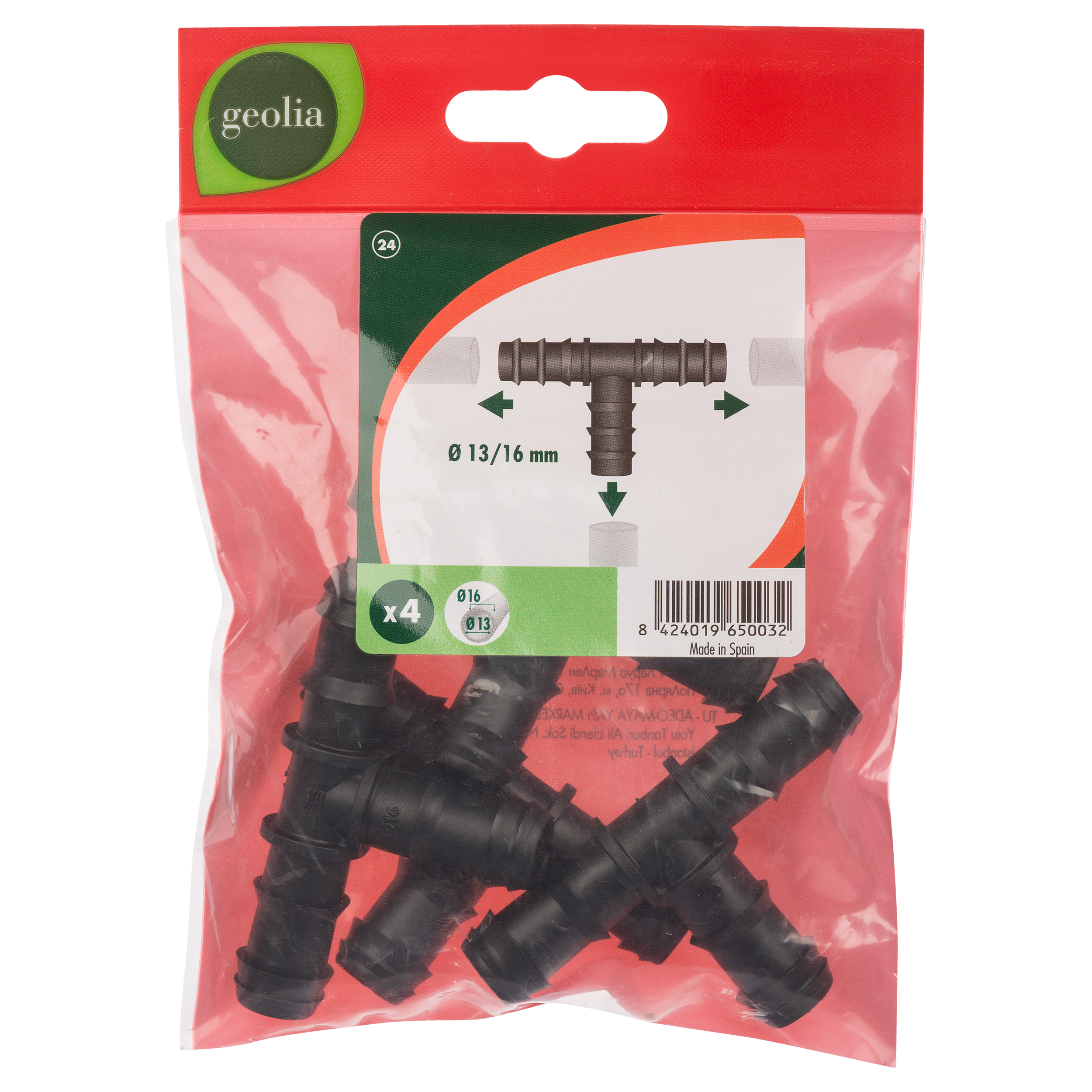 Kit Raccordi Per Irrigazione A Goccia 20 Pezzi | Gomiti E Tee Da 16 Mm Per Tubo 17 Mm - 2