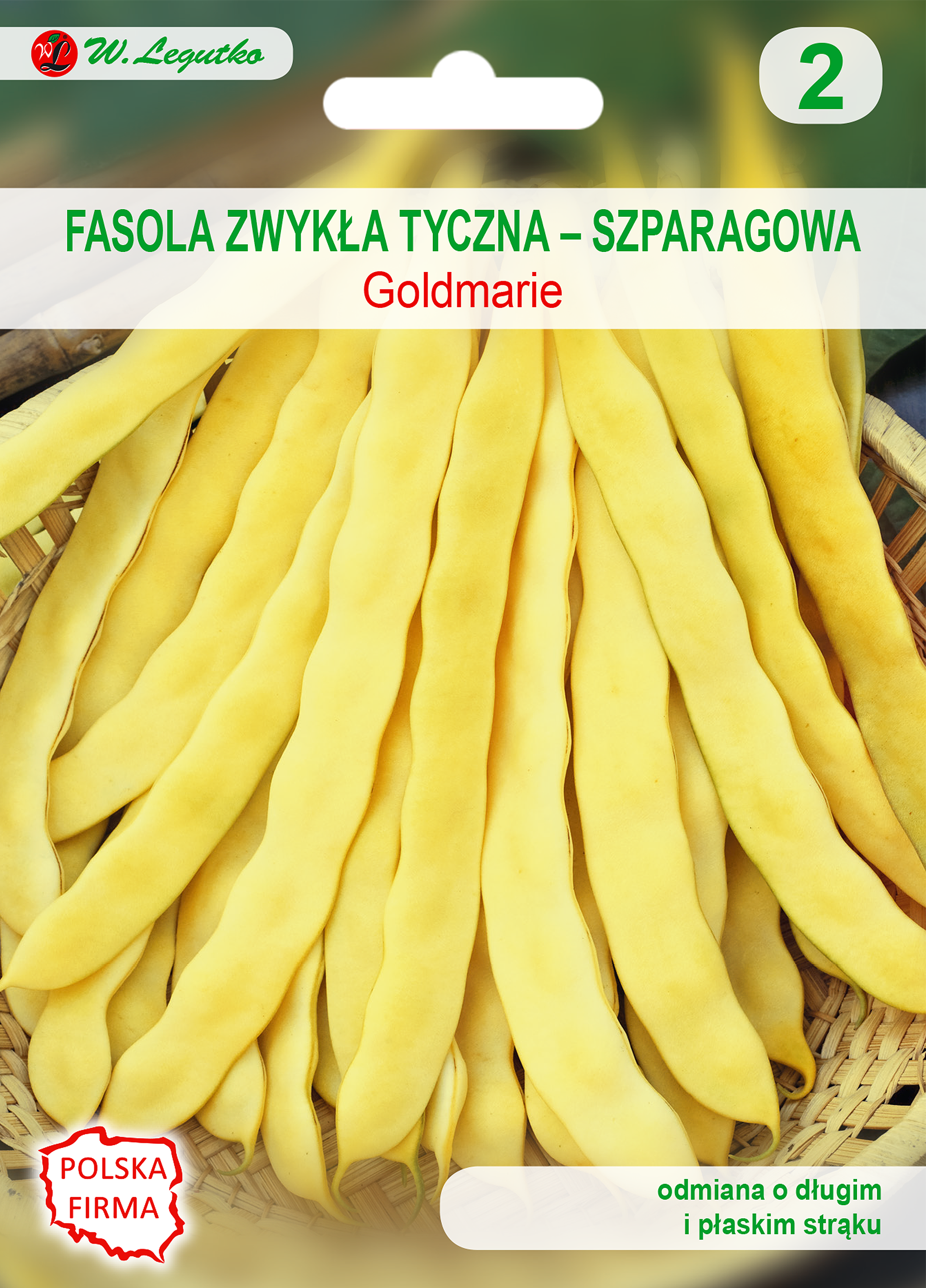 Fasola szparagowa tyczna Goldmarie nasiona 10g W. Legutko