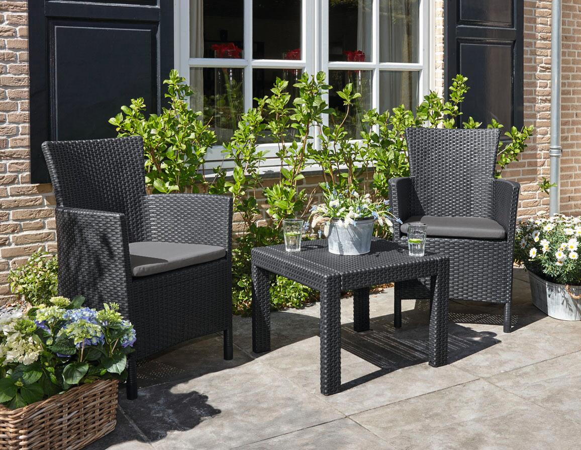 Meble ogrodowe zestaw Rosario grafitowe Keter - 3
