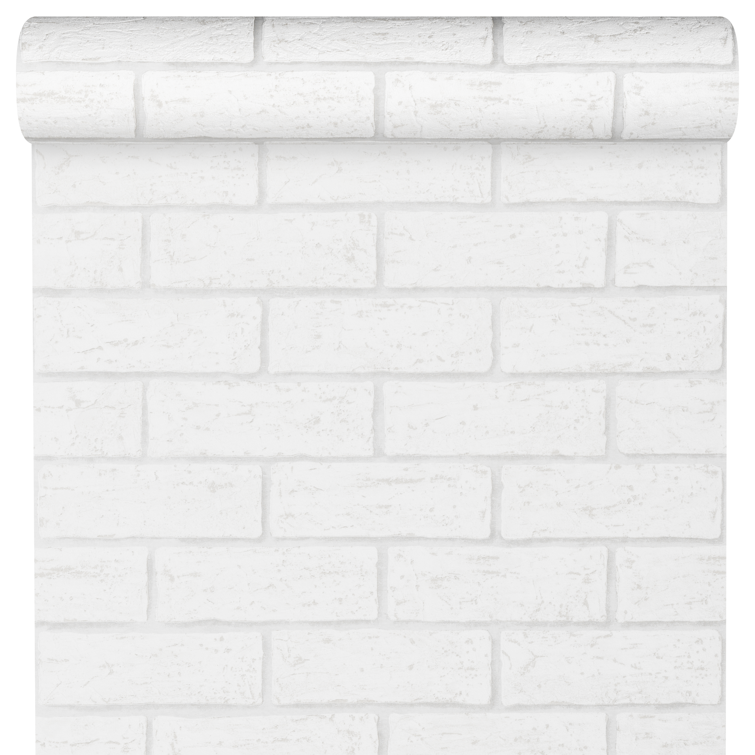 Tapeta Cegła 3D biała imitacja cegły winylowa na flizelinie
