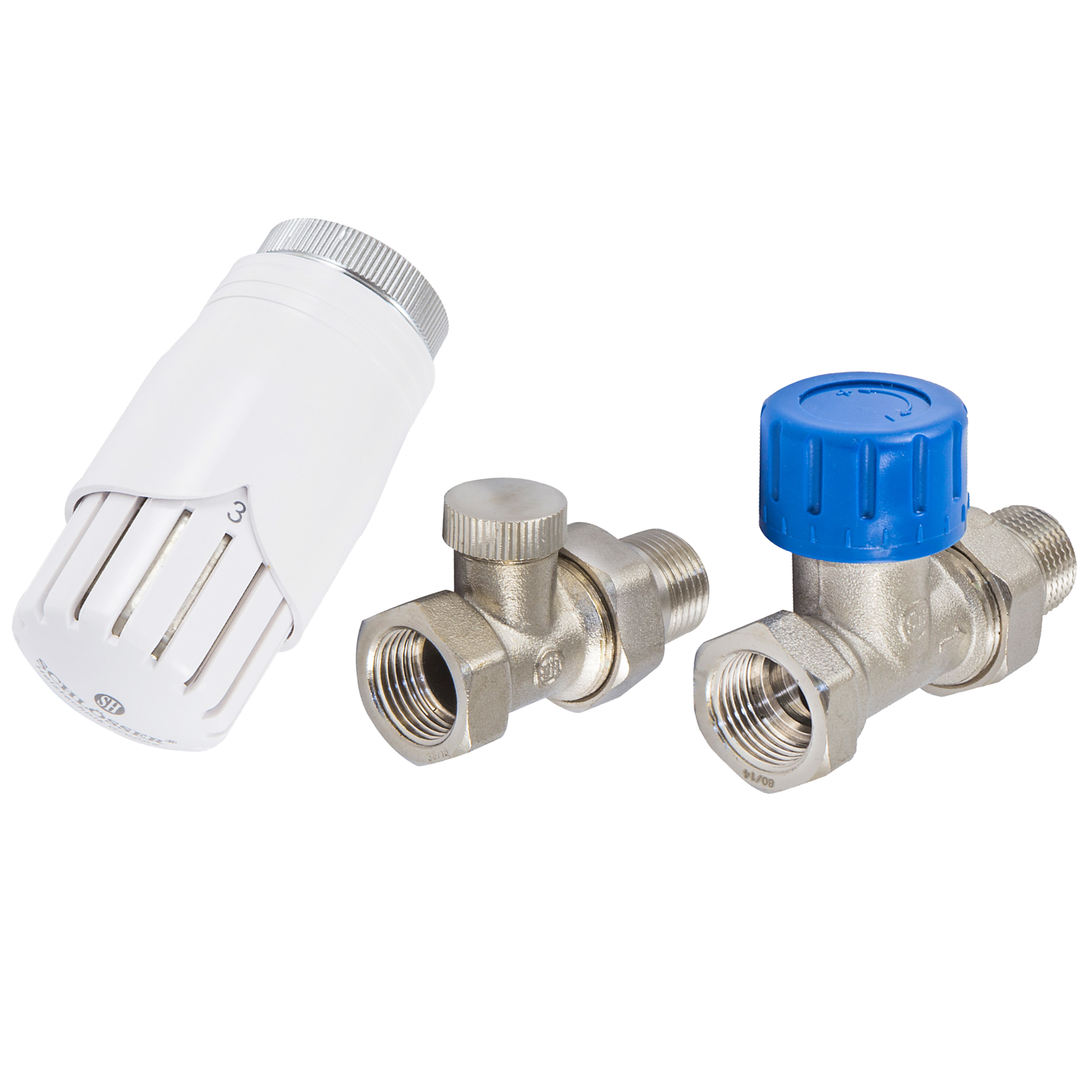 Zestaw termostatyczny PROSTY 1/2" M22x1.5 nikiel SCHLOSSER