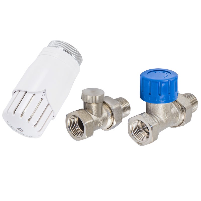 Zestaw termostatyczny PROSTY 1/2" M22x1.5 nikiel SCHLOSSER