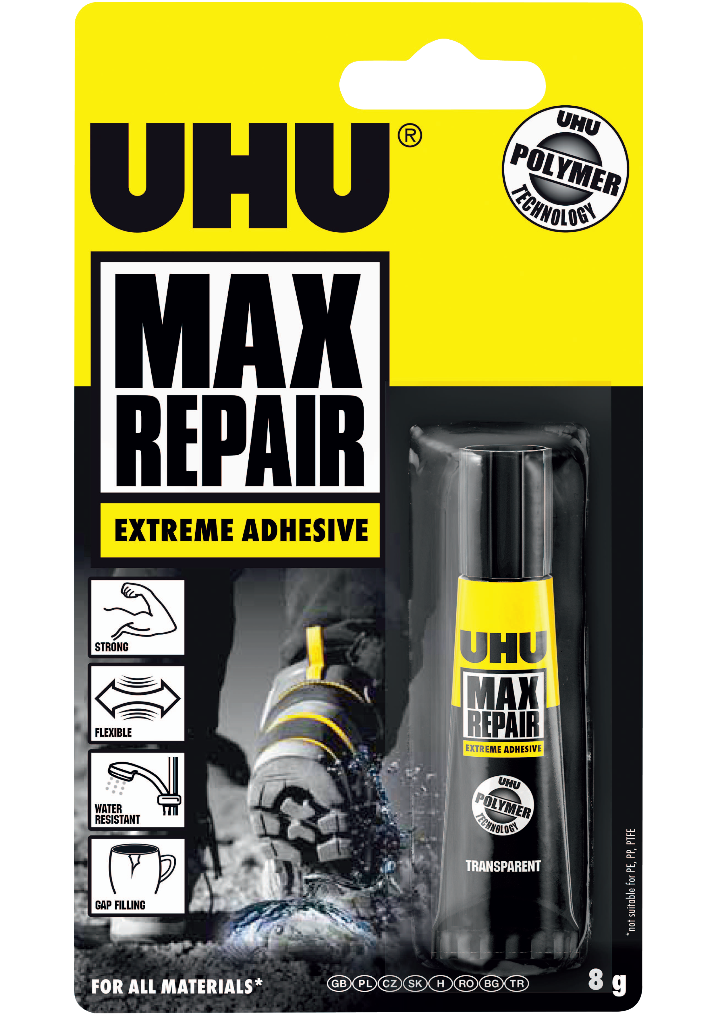 Klej reperacyjny MAX REPAIR 8 g uniwersalny UHU