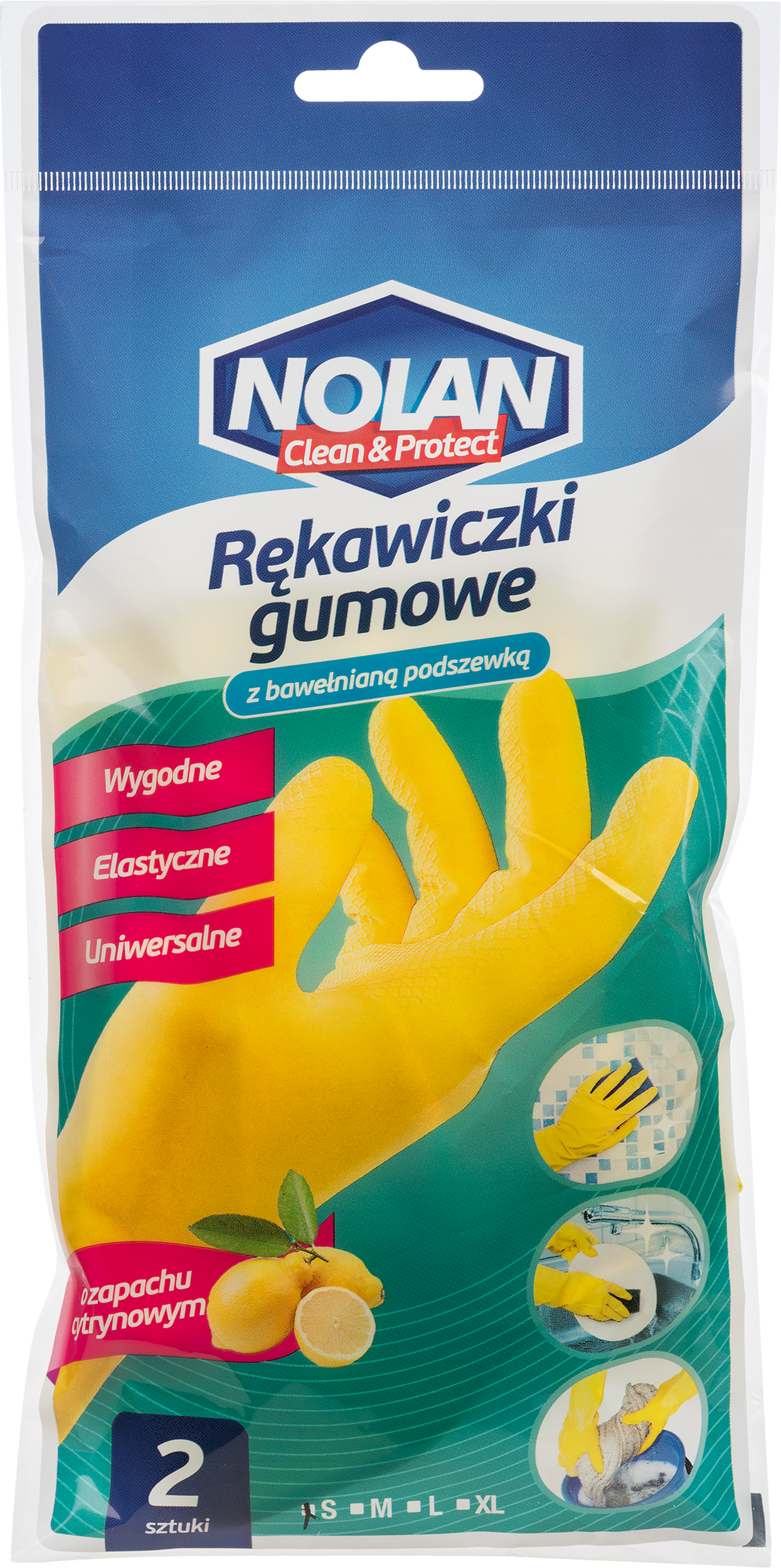 Rękawice ochronne gumowe r. S 2 szt. Nolan