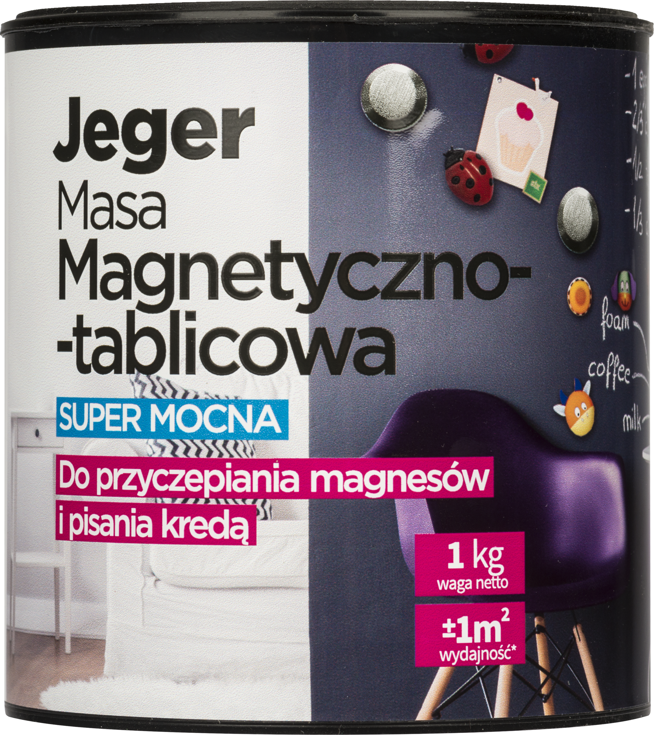 Masa MAGNETYCZNO-TABLICOWA 1 kg Szara JEGER - 2