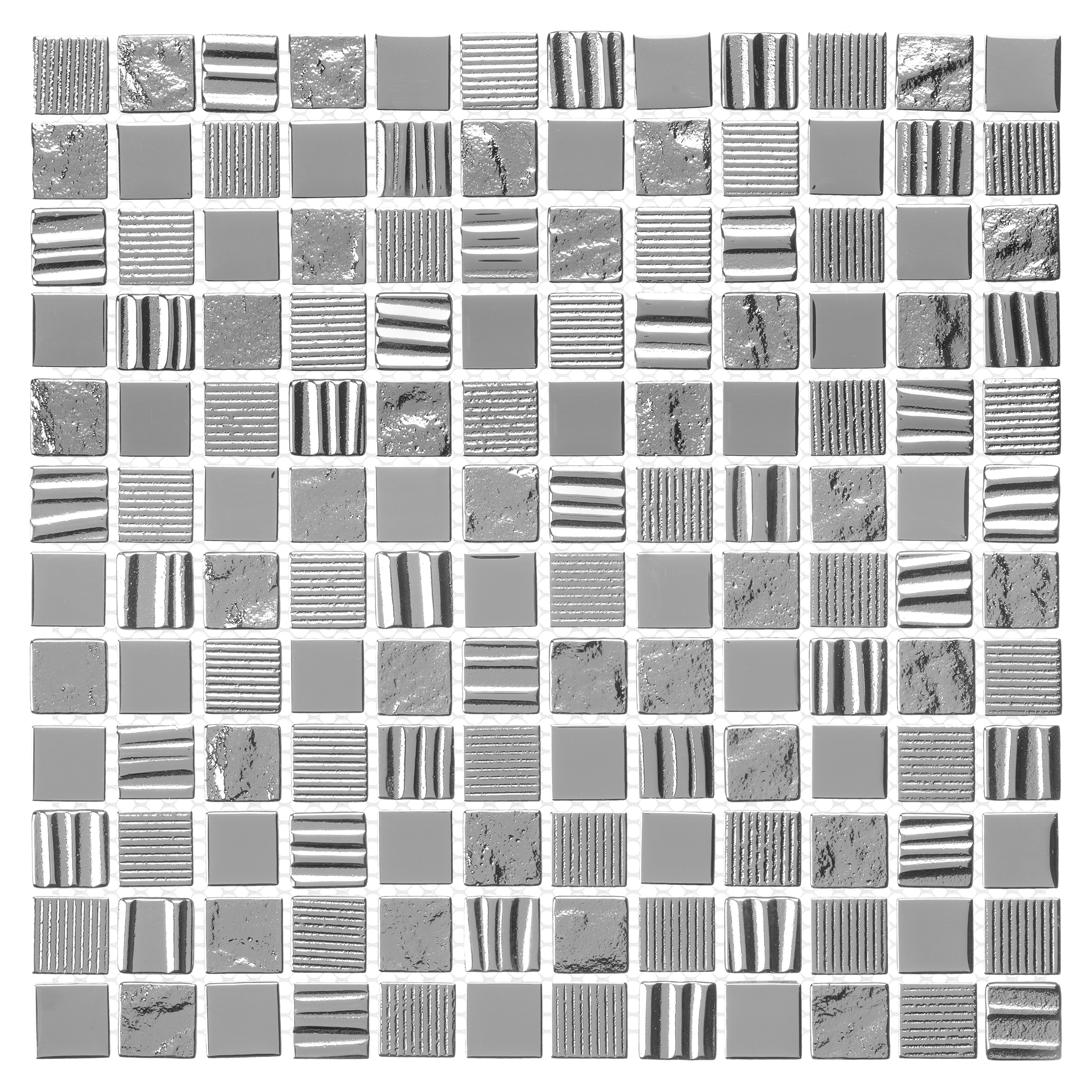 Mozaika Ice Structure Silver 30 x 30 Artens