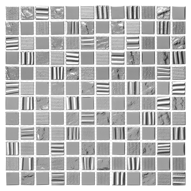 Mozaika Ice Structure Silver 30 x 30 Artens