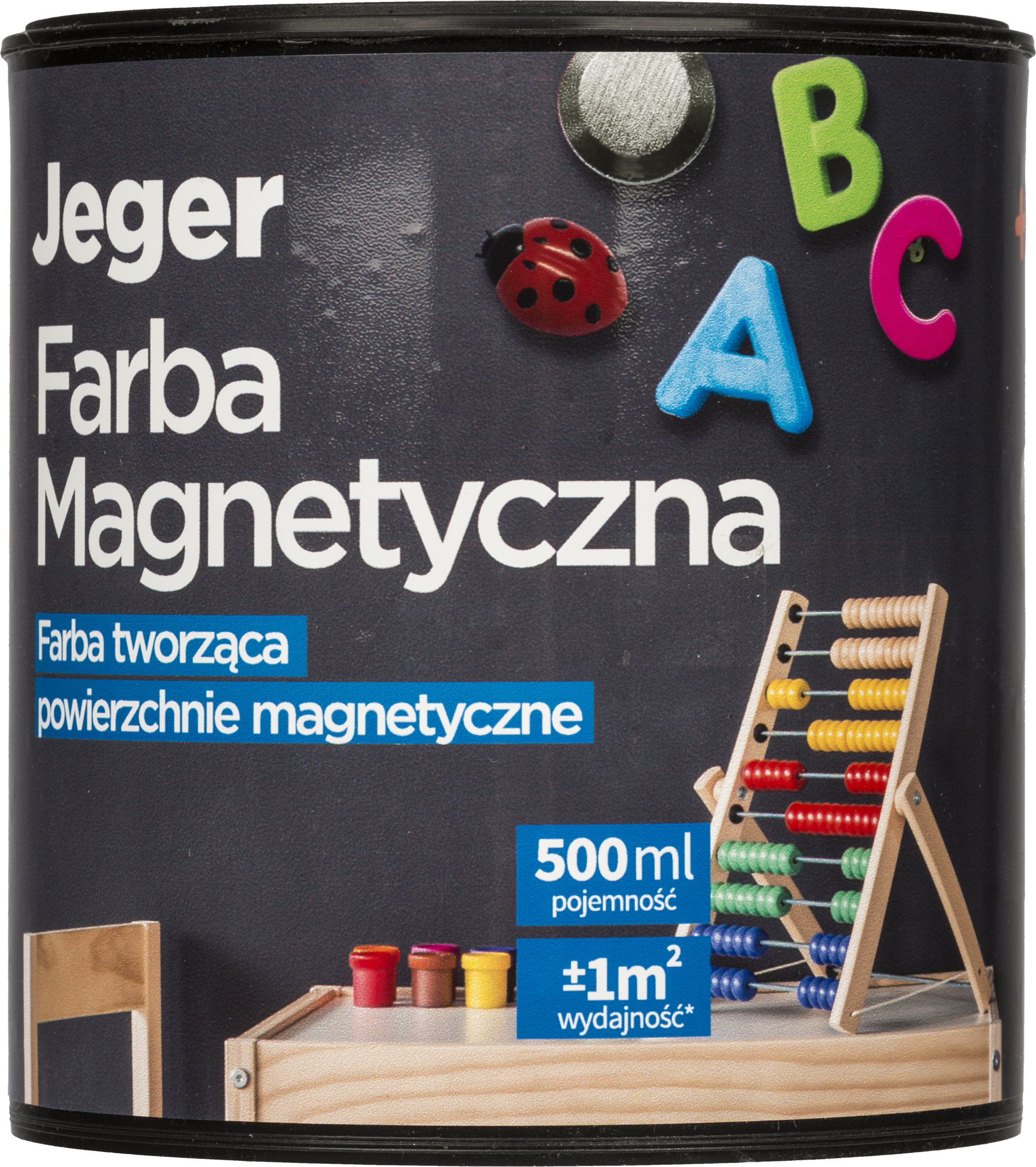 Farba magnetyczna 0.5 l Czarna JEGER - 2