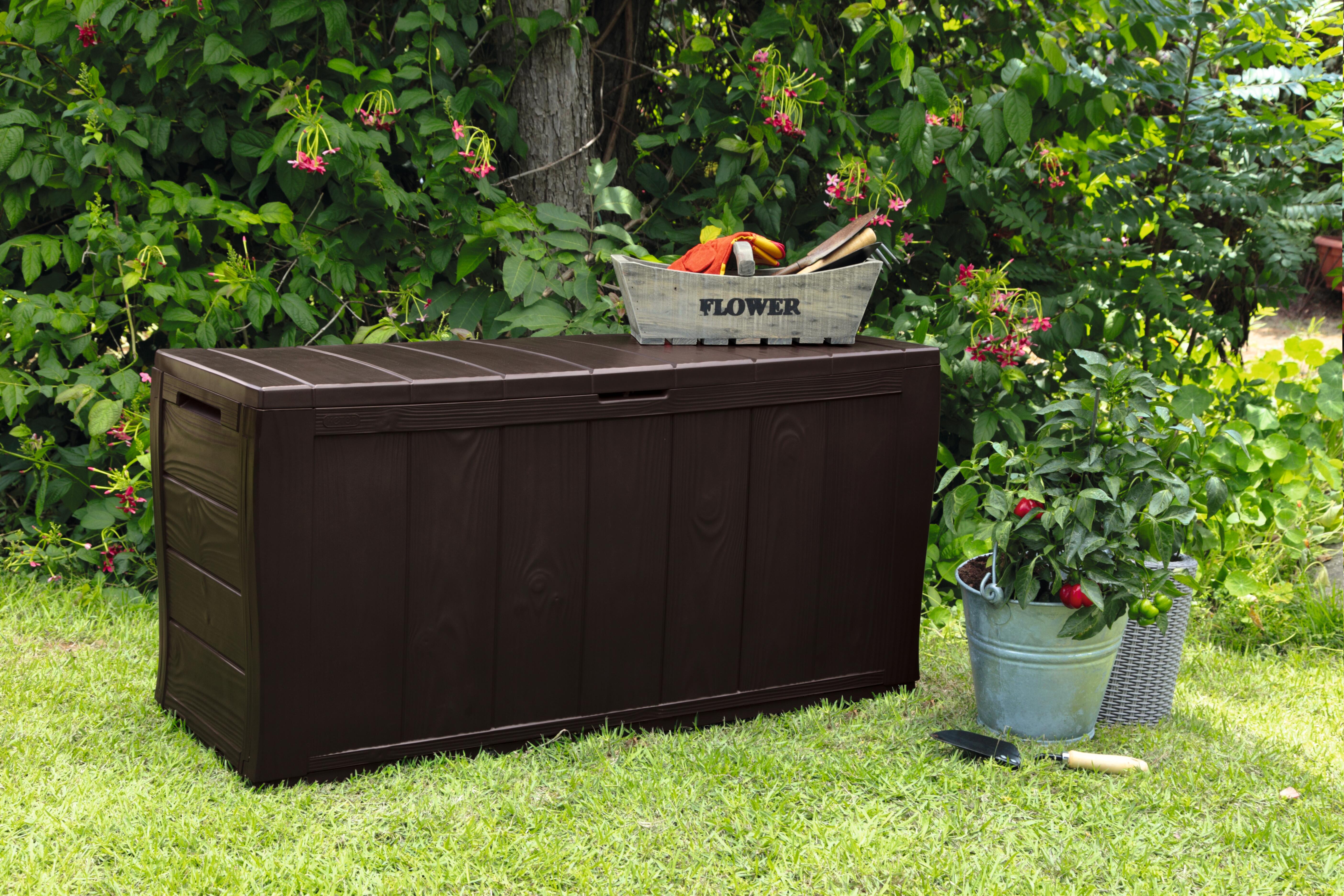 Baule KETER Sherwood in polipropilene marrone L 117 x H 57 x P 45 cm - 2